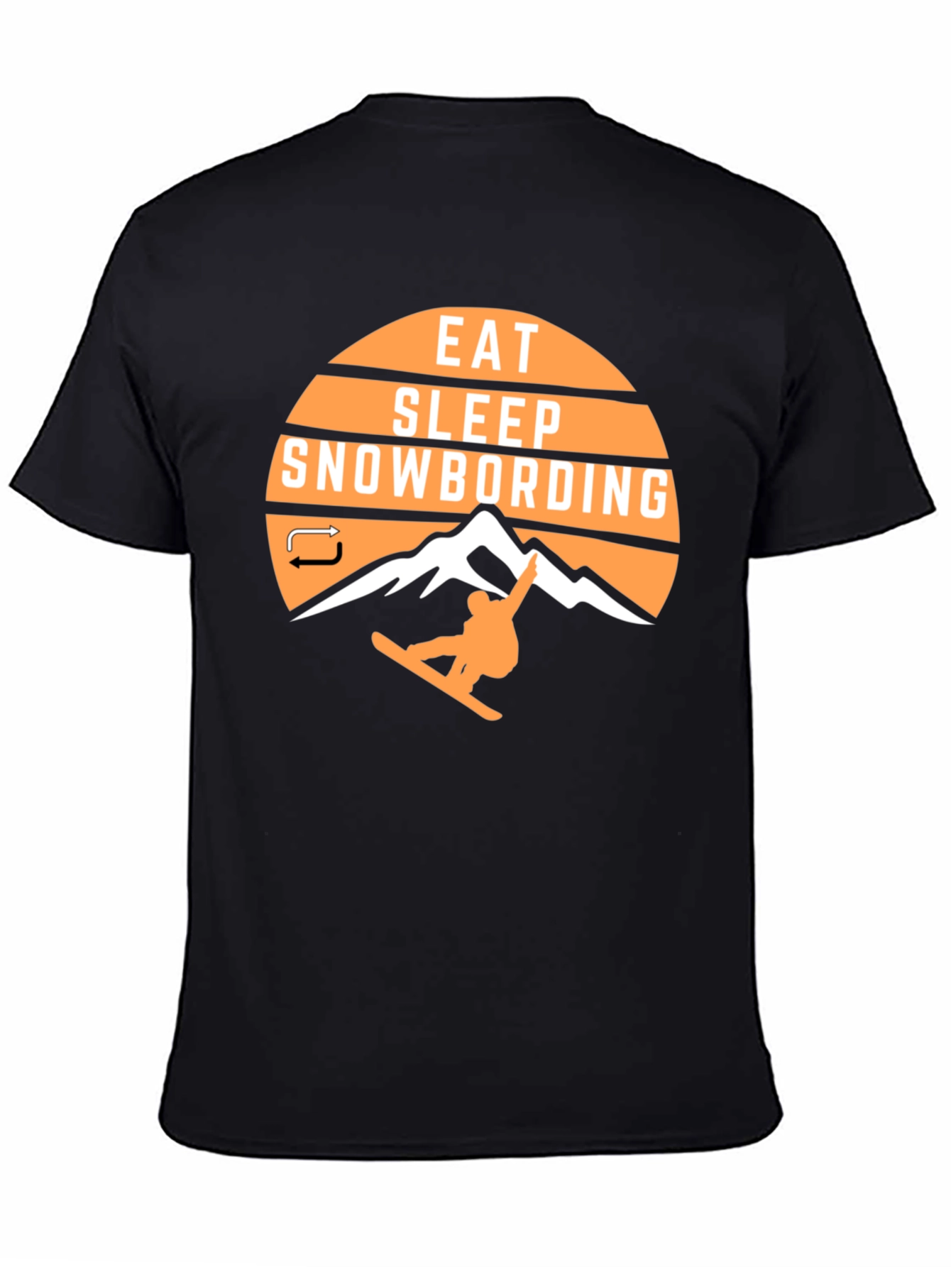 Eat Sleep Snowboarding Graphic T-Shirt
