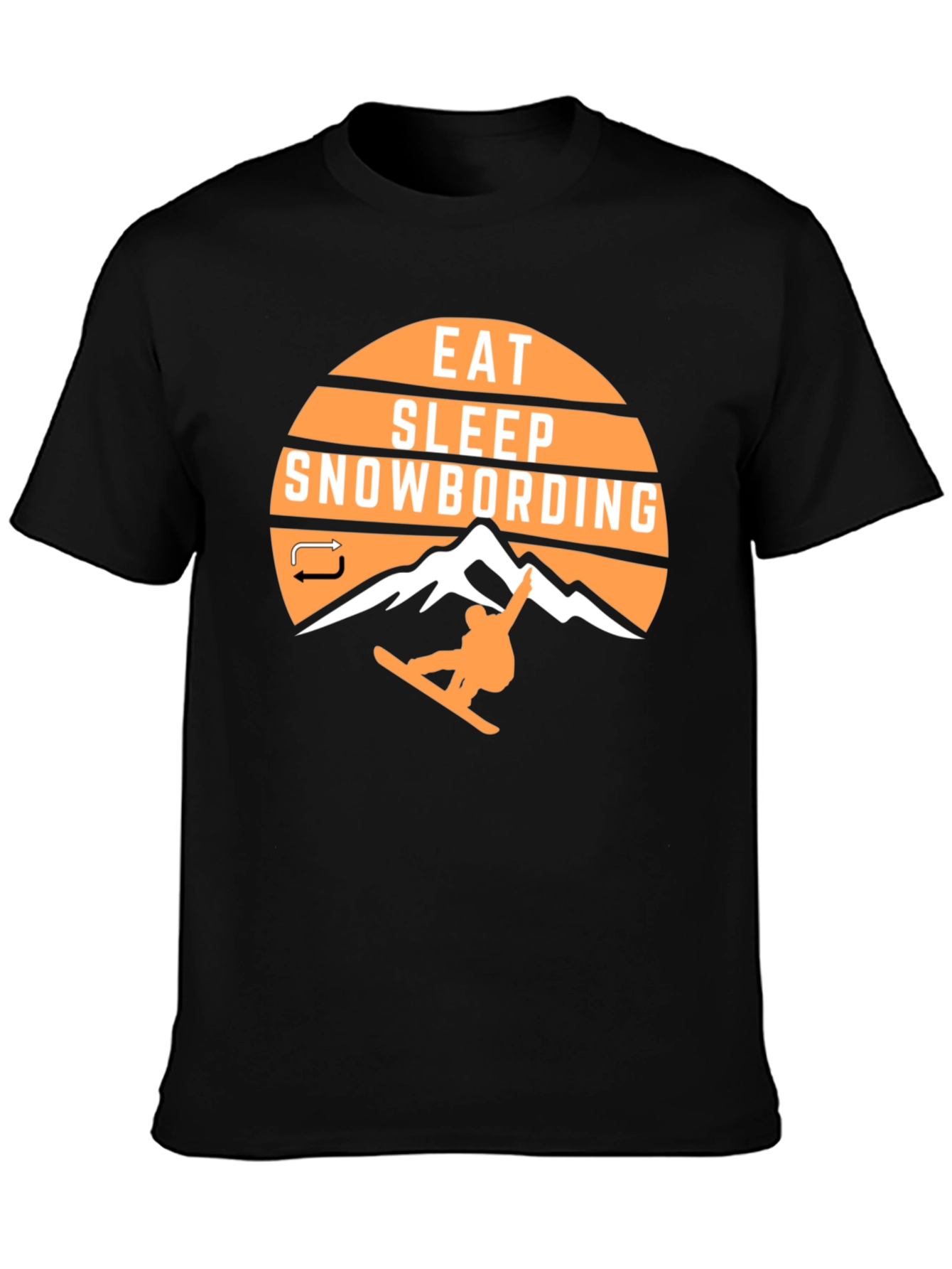 Eat Sleep Snowboarding Graphic T-Shirt