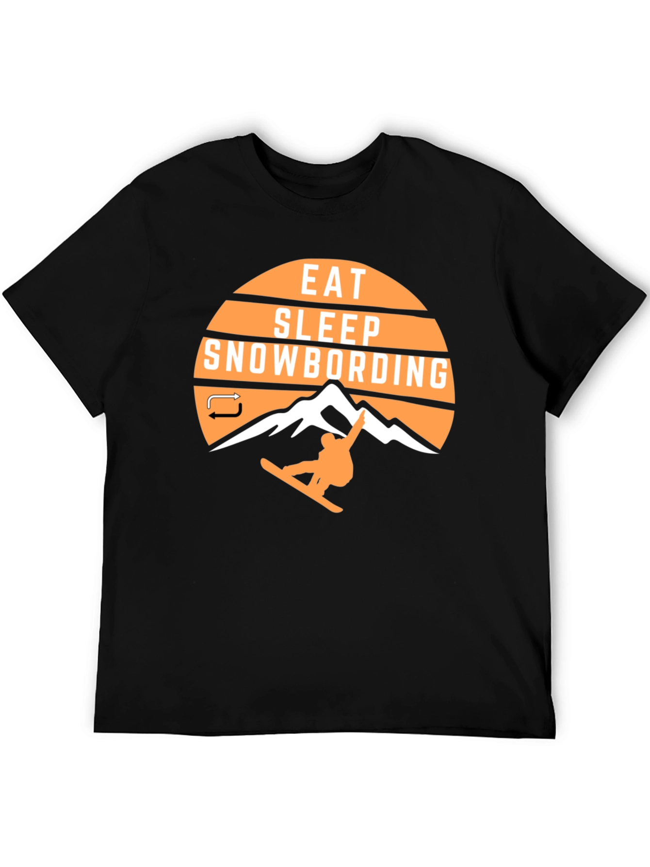 Eat Sleep Snowboarding Graphic T-Shirt