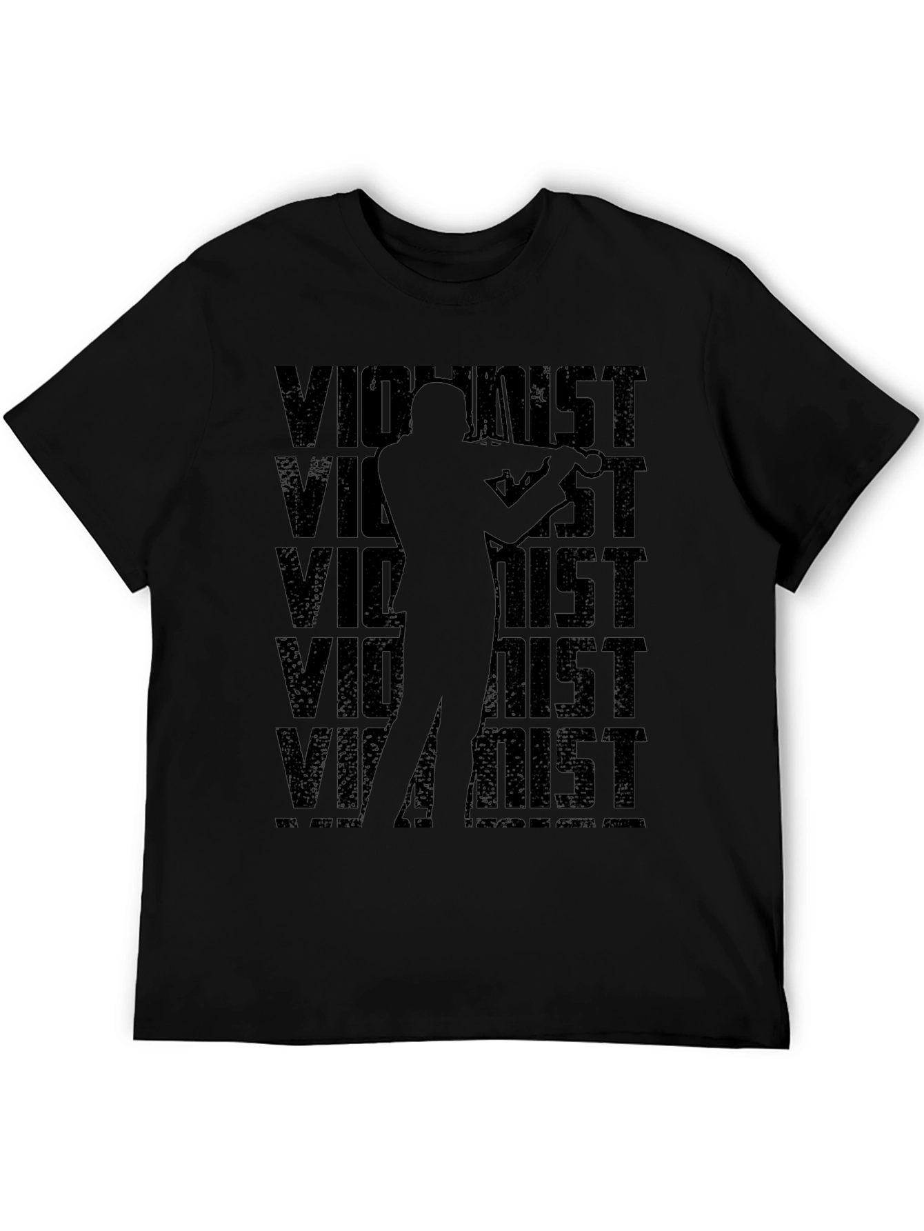 Violinist Graphic T-Shirt - Black