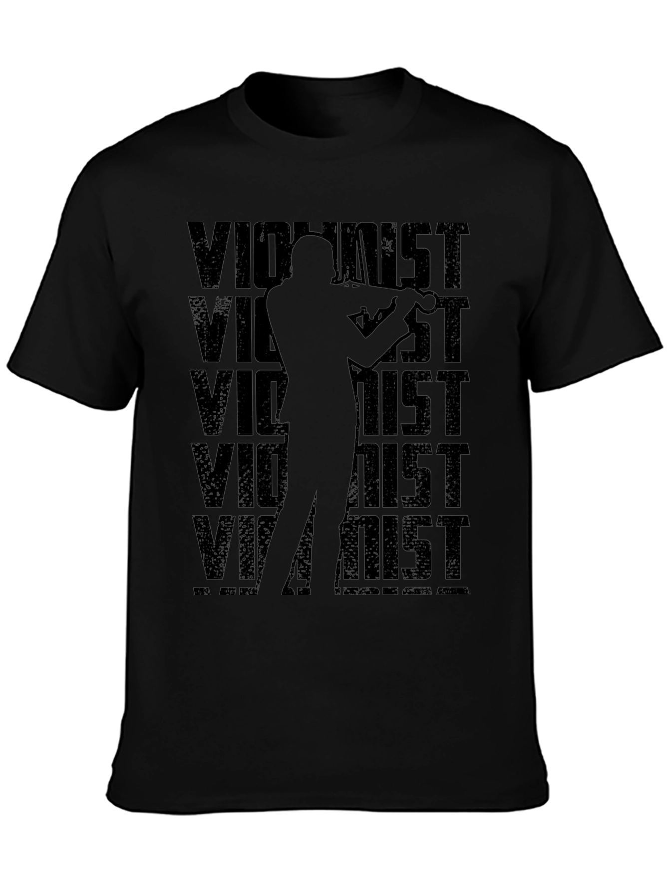 Violinist Graphic T-Shirt - Black