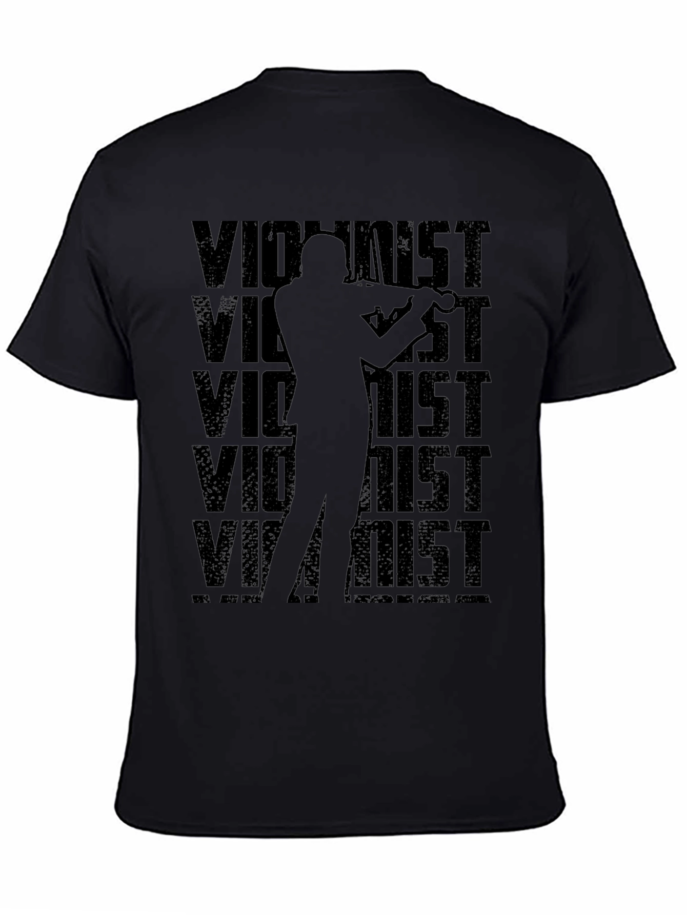 Violinist Graphic T-Shirt - Black