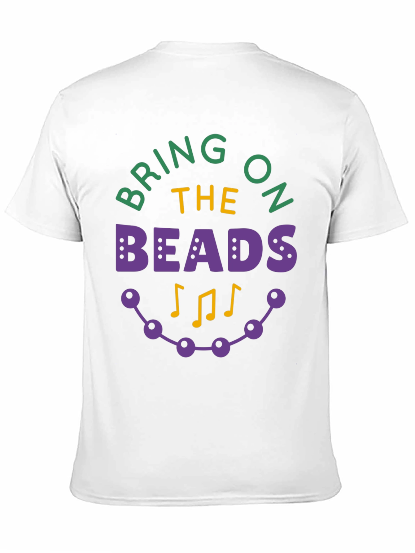 Mardi Gras Bring on the Beads Graphic T-Shirt