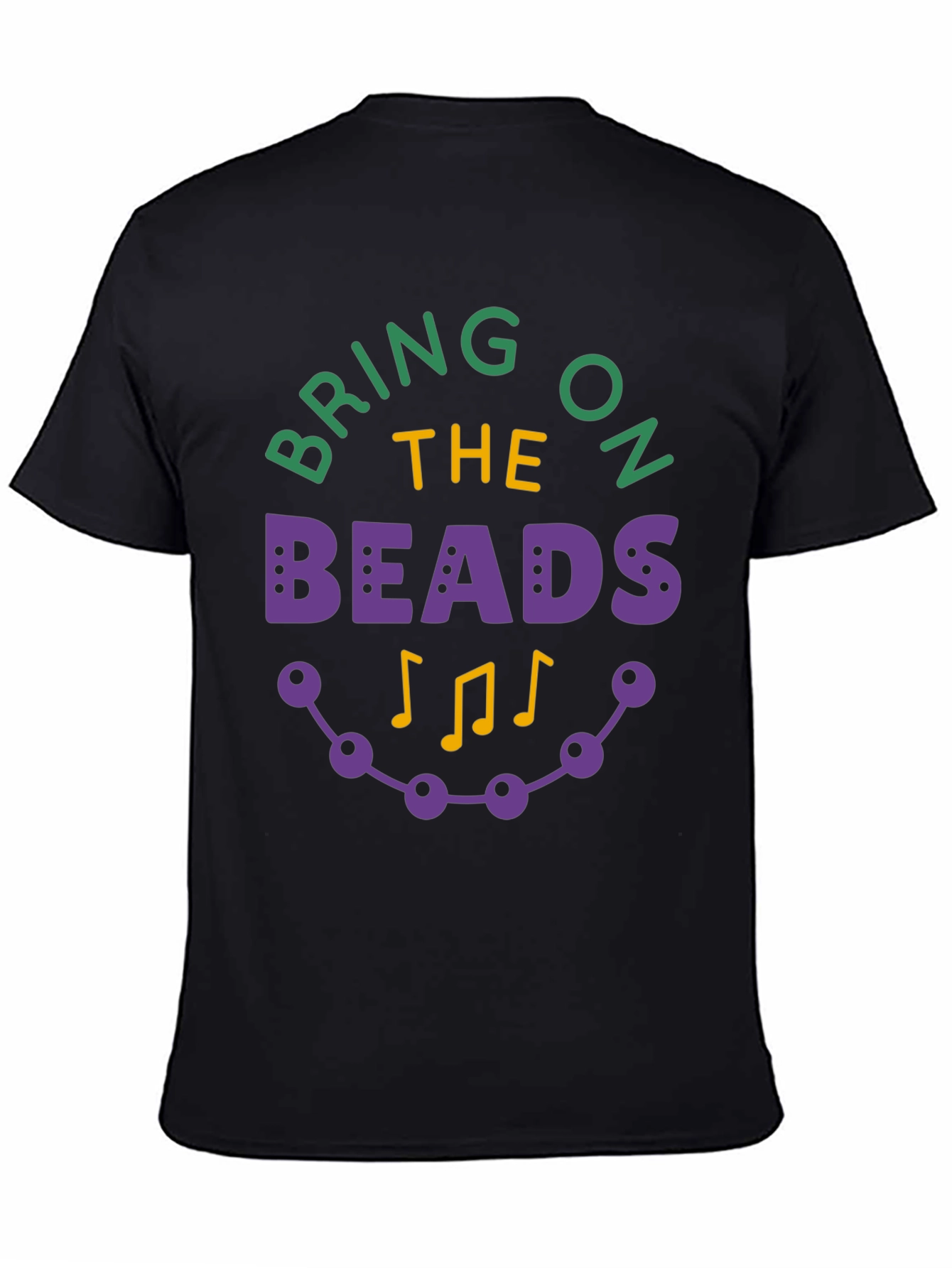 Mardi Gras Bring on the Beads Graphic T-Shirt