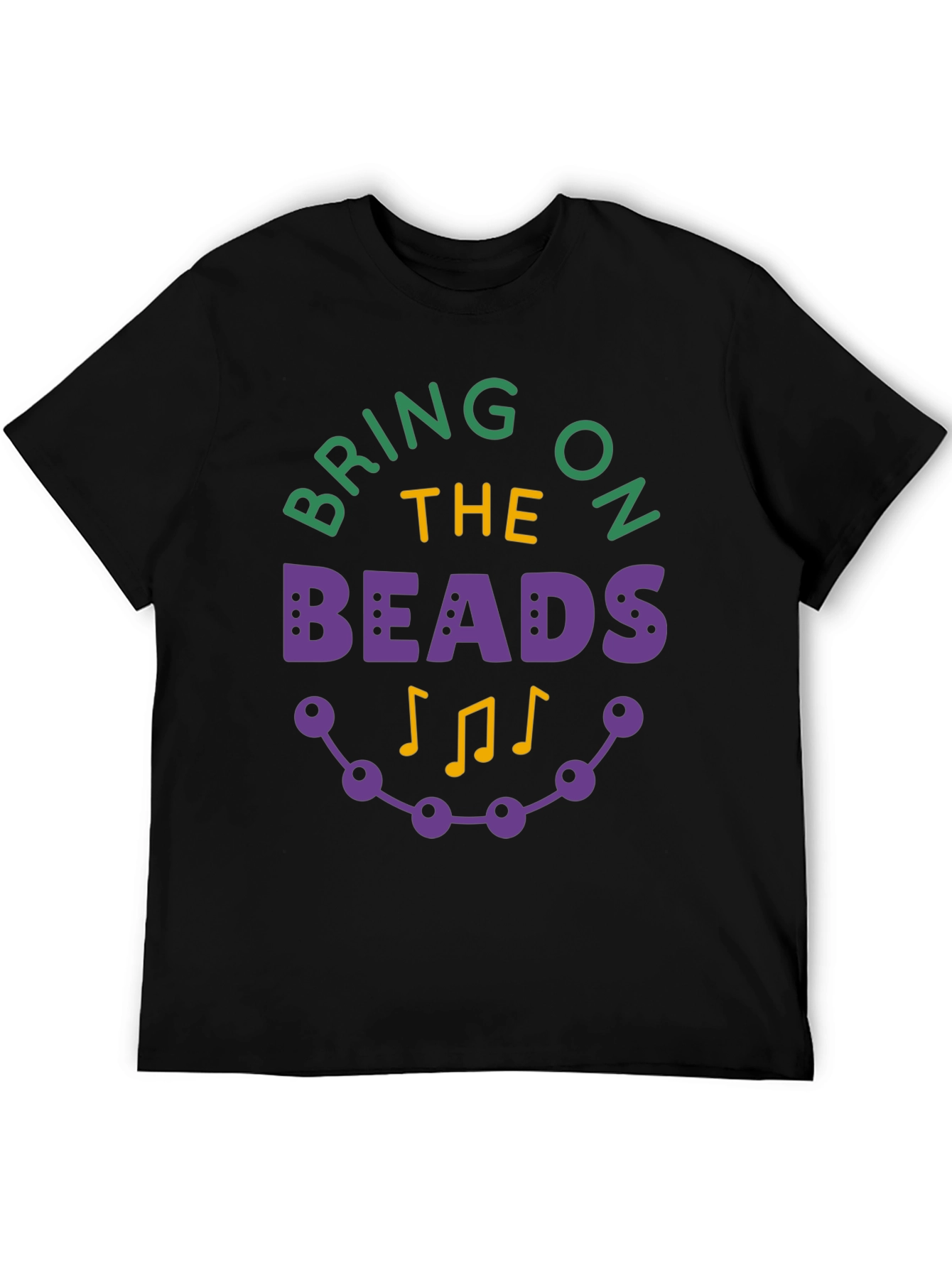 Mardi Gras Bring on the Beads Graphic T-Shirt