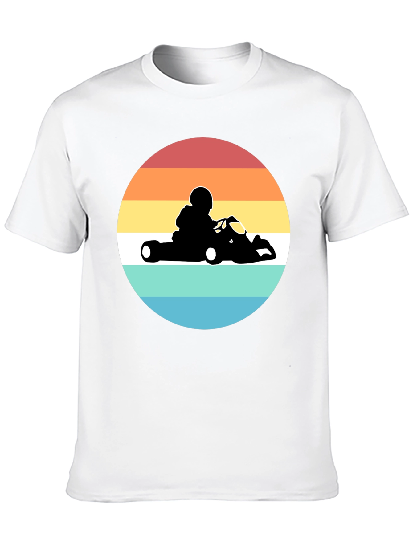 Retro Go-Kart Racing T-Shirt - Black