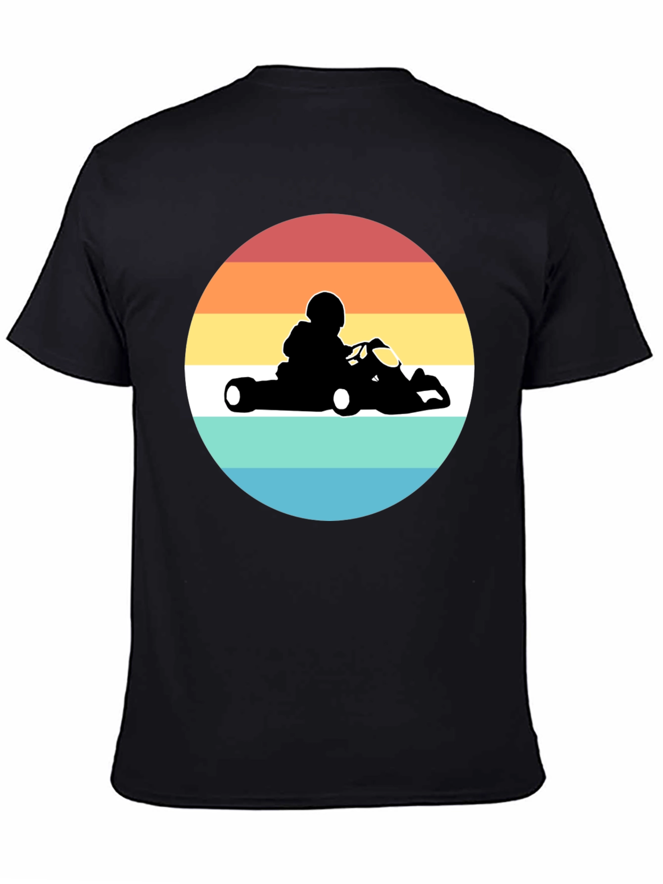 Retro Go-Kart Racing T-Shirt - Black