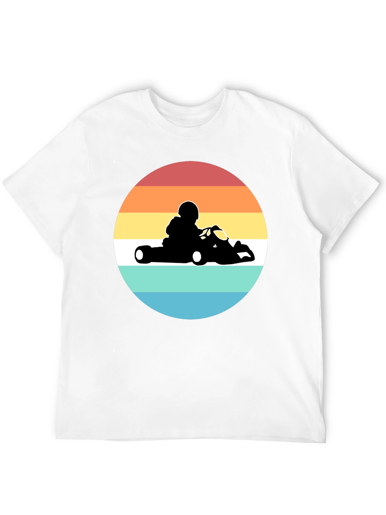 Retro Go-Kart Racing T-Shirt - Black