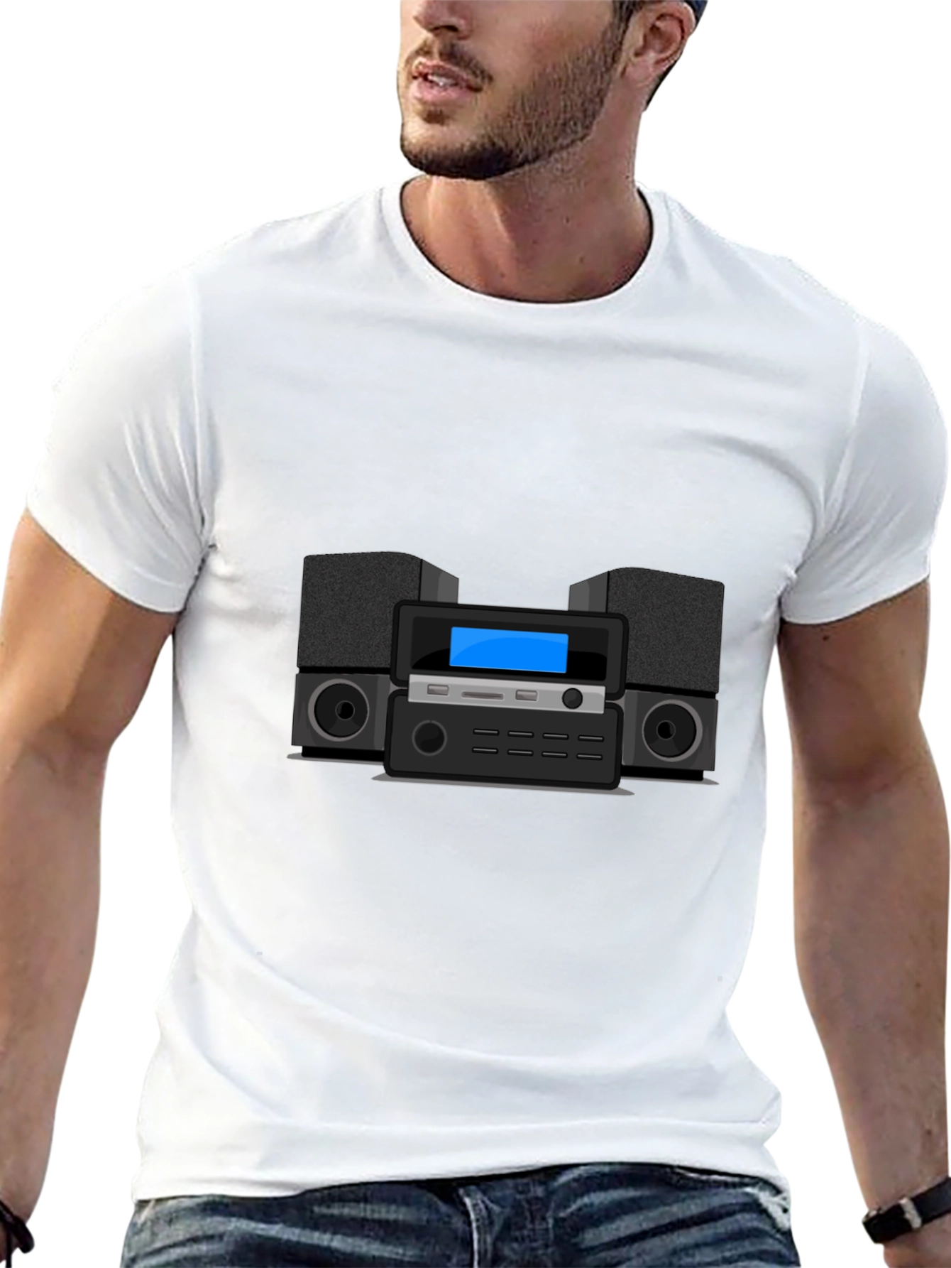 Stereo System Graphic Tee