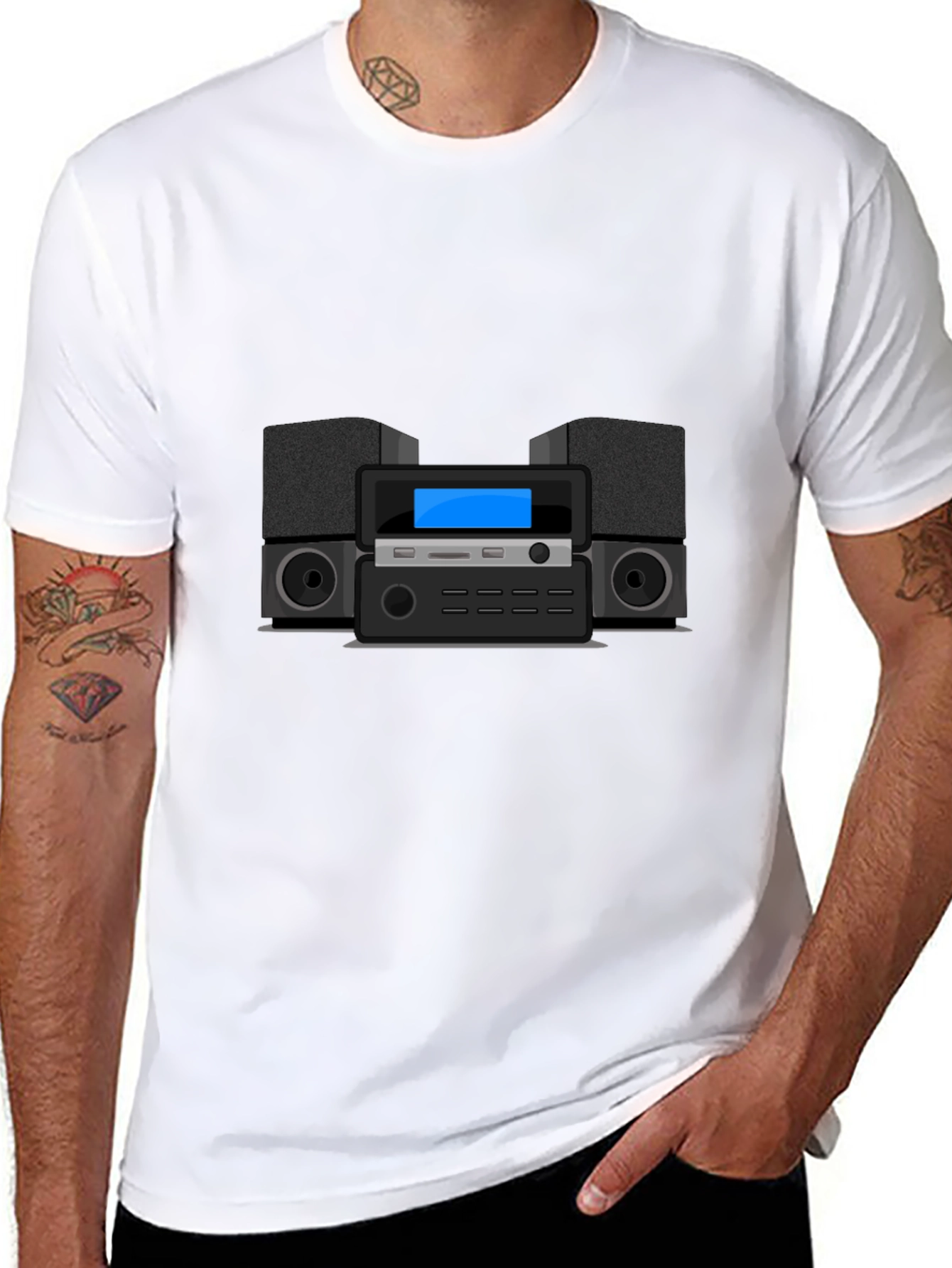 Stereo System Graphic Tee