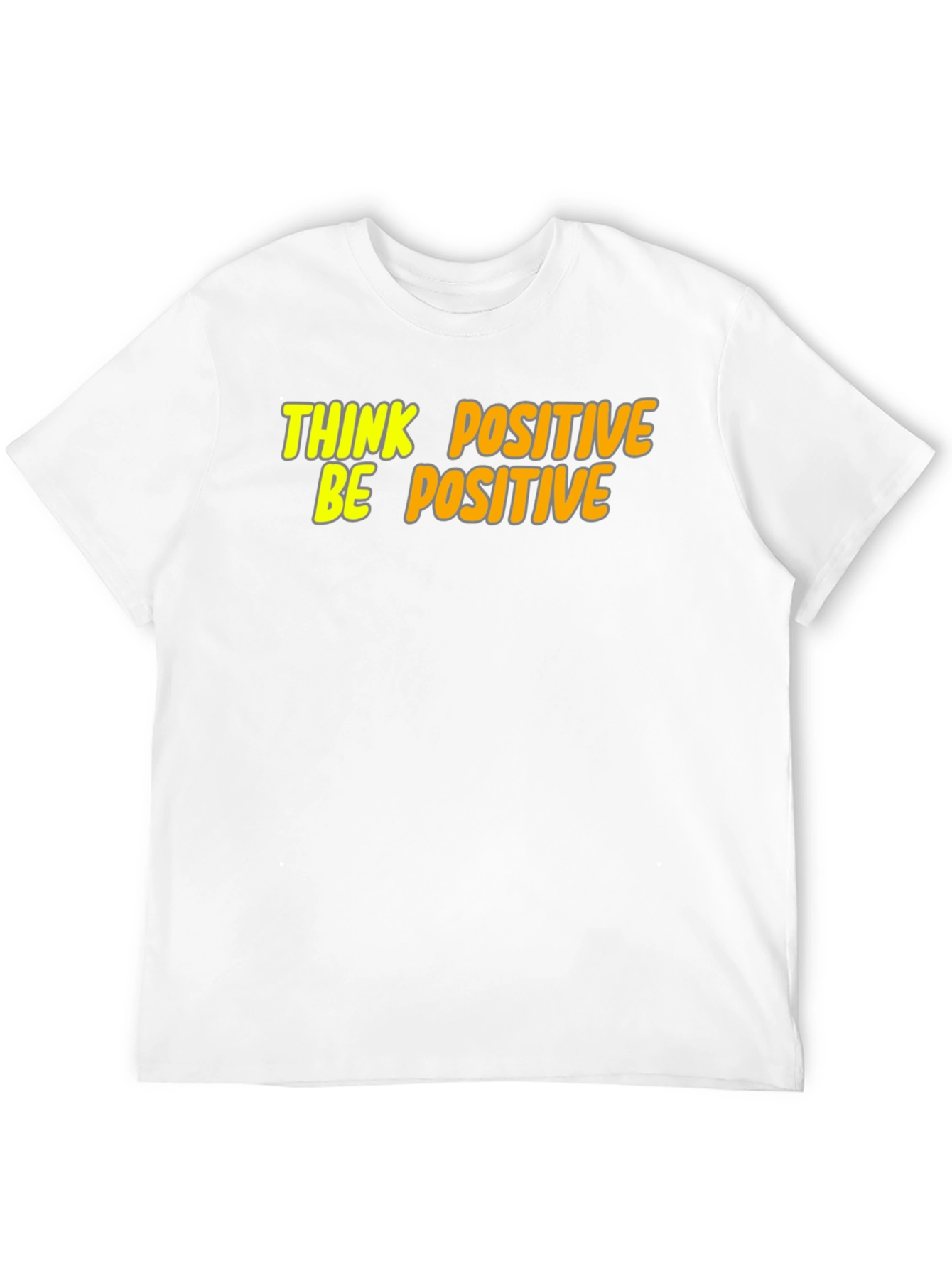 Think Positive Be Positive Graphic Tee - Black
