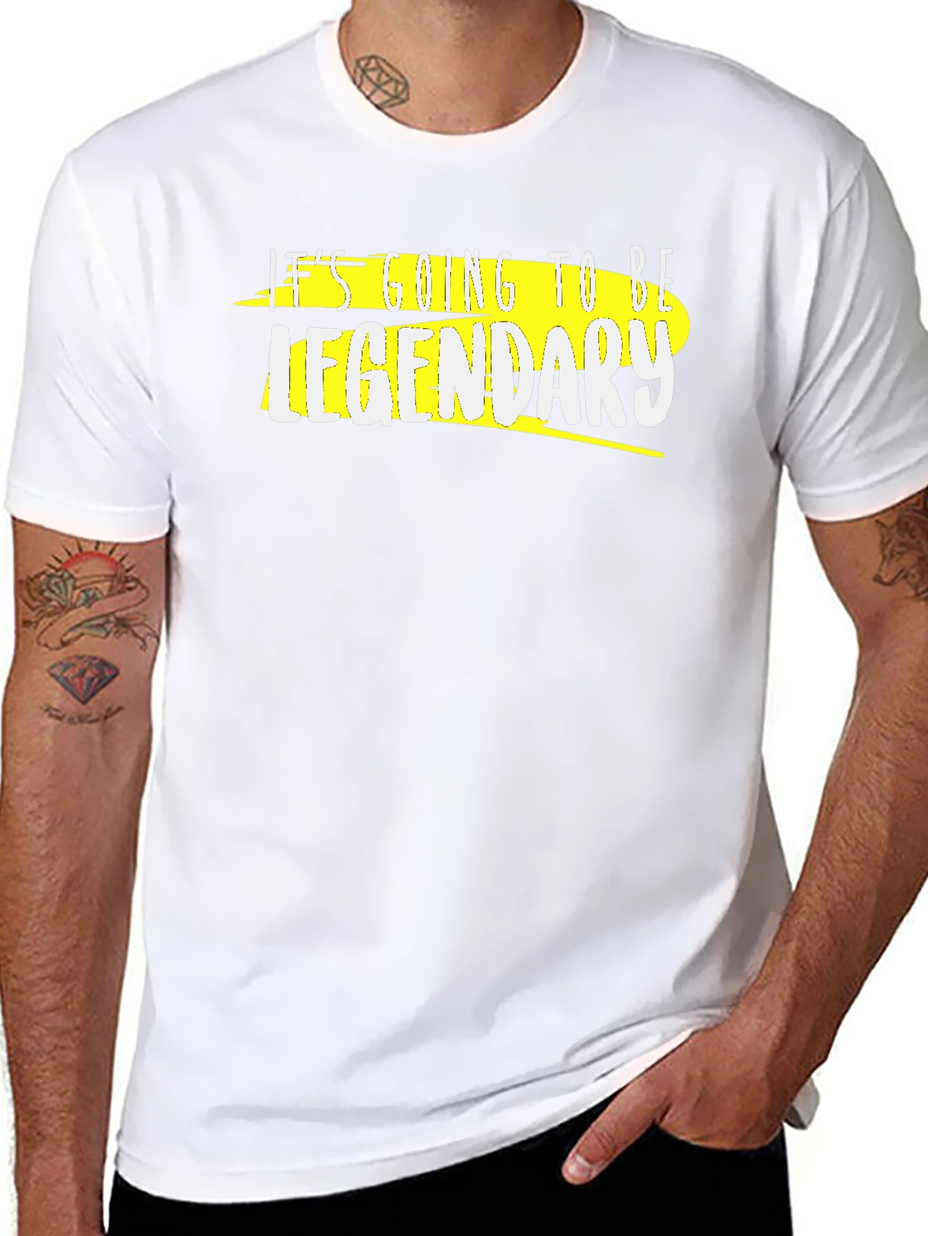 Legendary Graphic Tee - Trendy Black T-Shirt