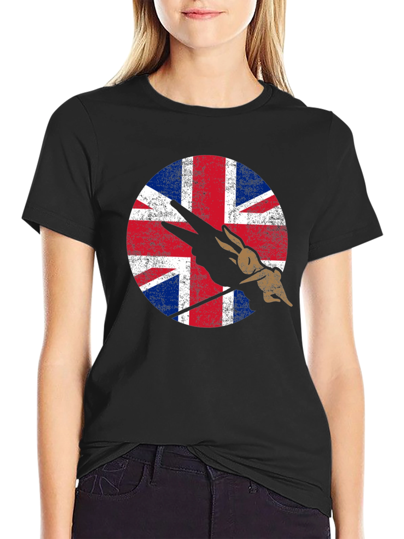 Union Jack Monty Python Rabbit T-Shirt