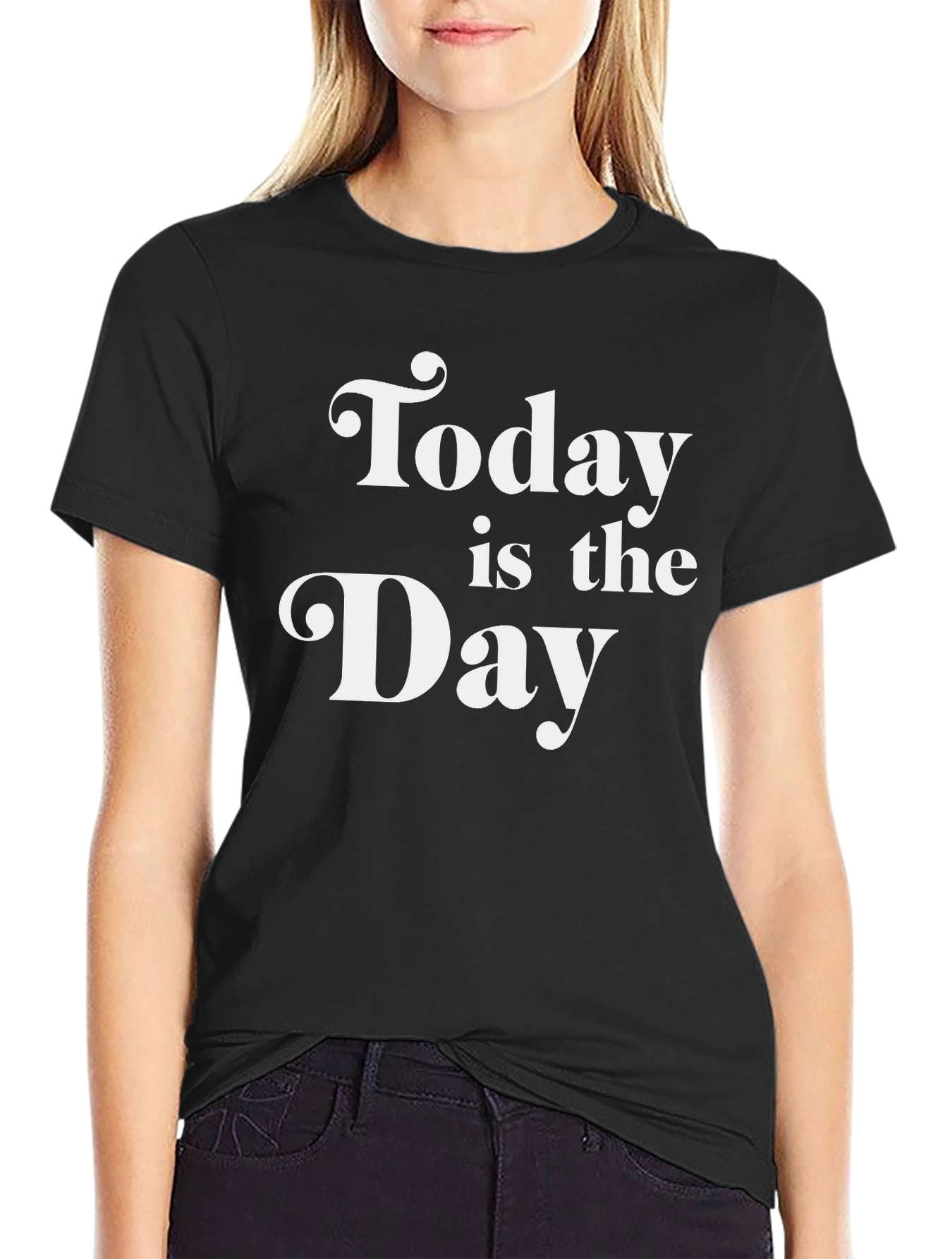 Today Is The Day Graphic Tee - Black