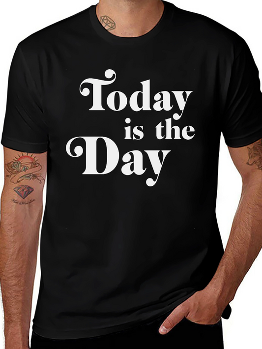 Today Is The Day Graphic Tee - Black