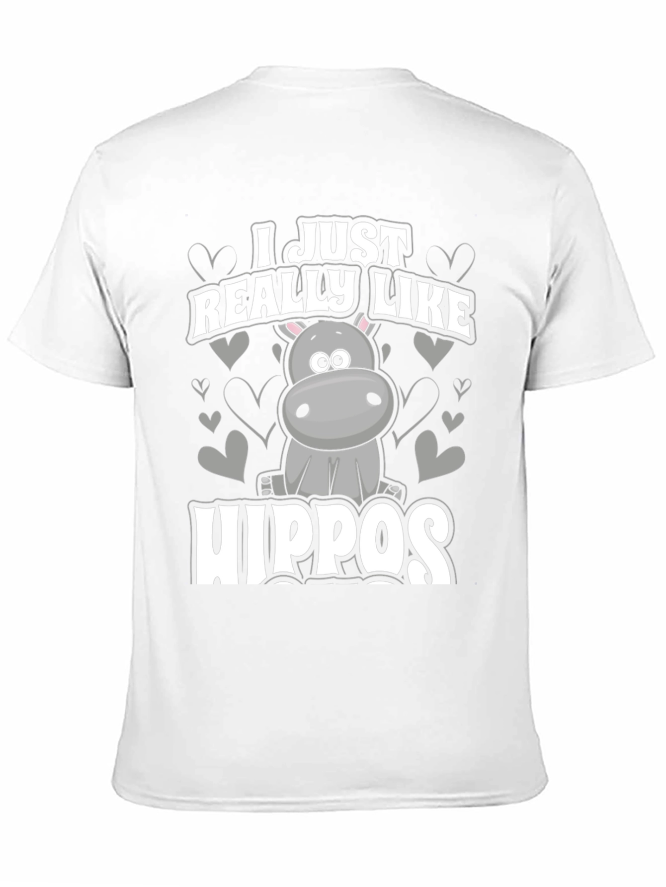 I Just Really Like Hippos Graphic T-Shirt