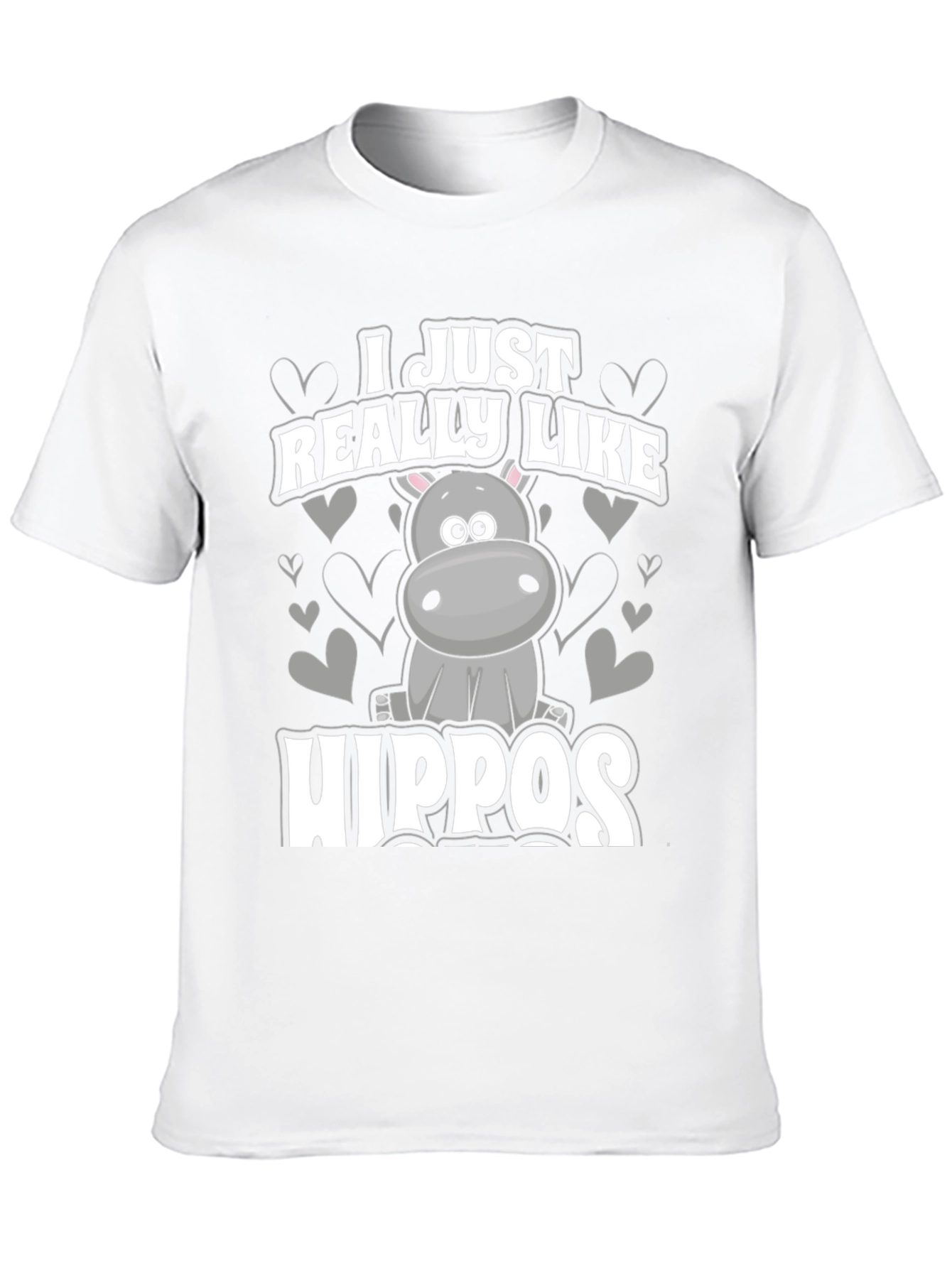 I Just Really Like Hippos Graphic T-Shirt
