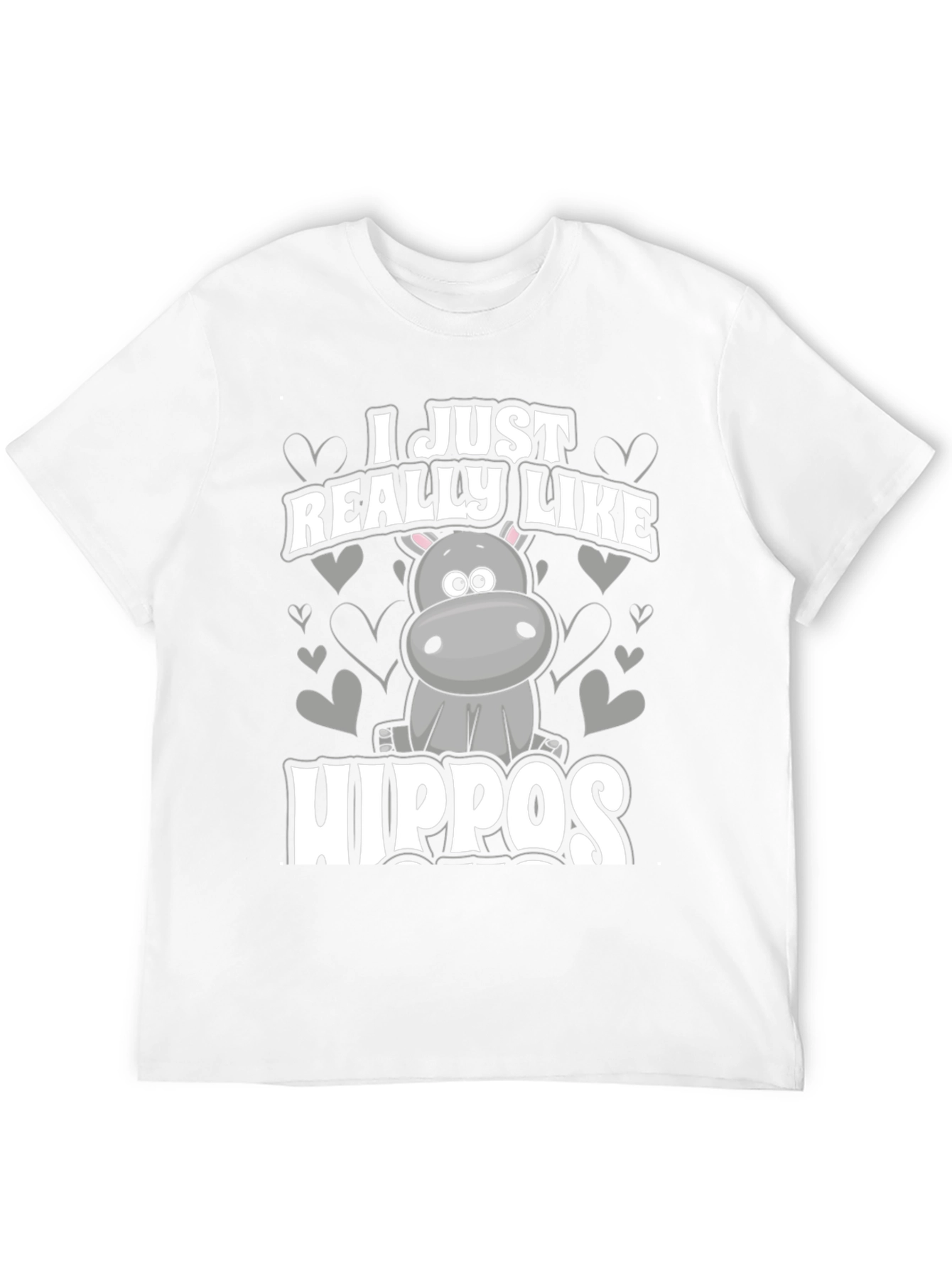 I Just Really Like Hippos Graphic T-Shirt