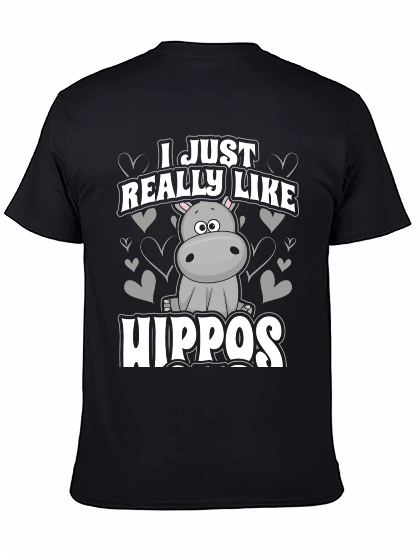 I Just Really Like Hippos Graphic T-Shirt