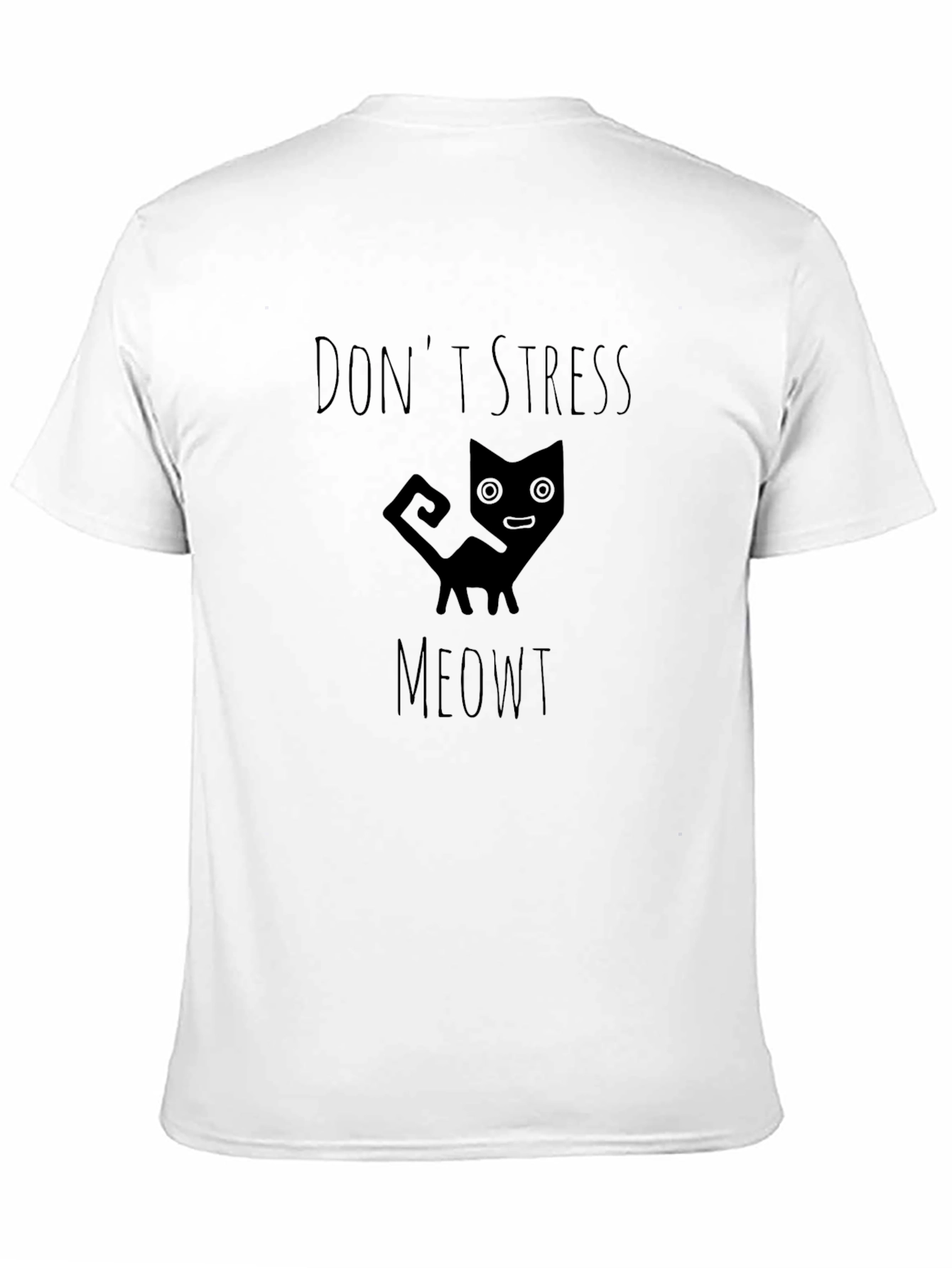 Dont Stress Meowt Black Graphic Tee