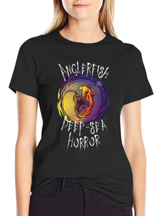 Anglerfish Deep-Sea Horror Graphic Tee