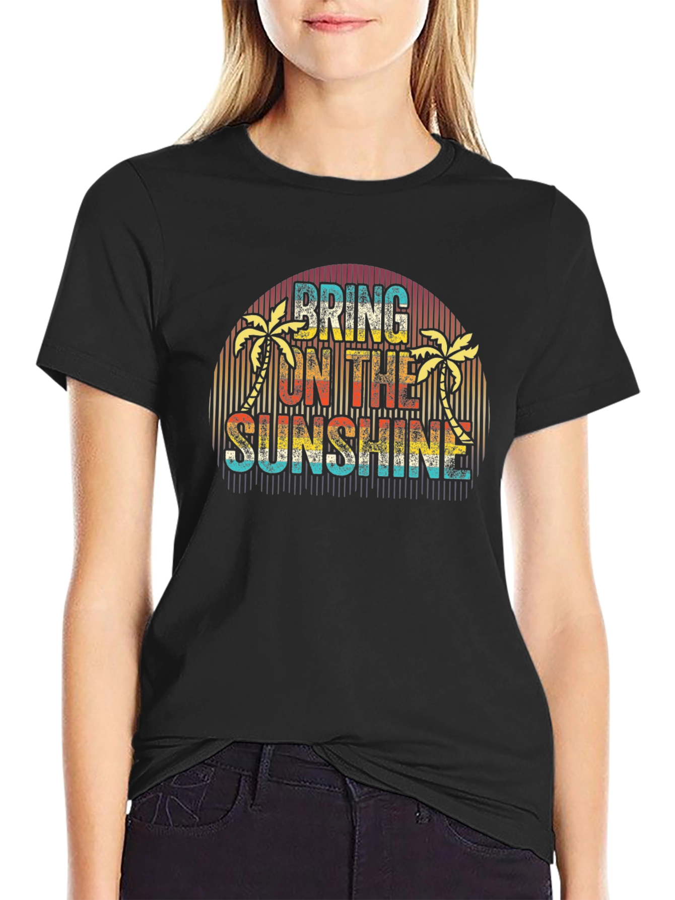 Retro Bring on the Sunshine Graphic T-Shirt