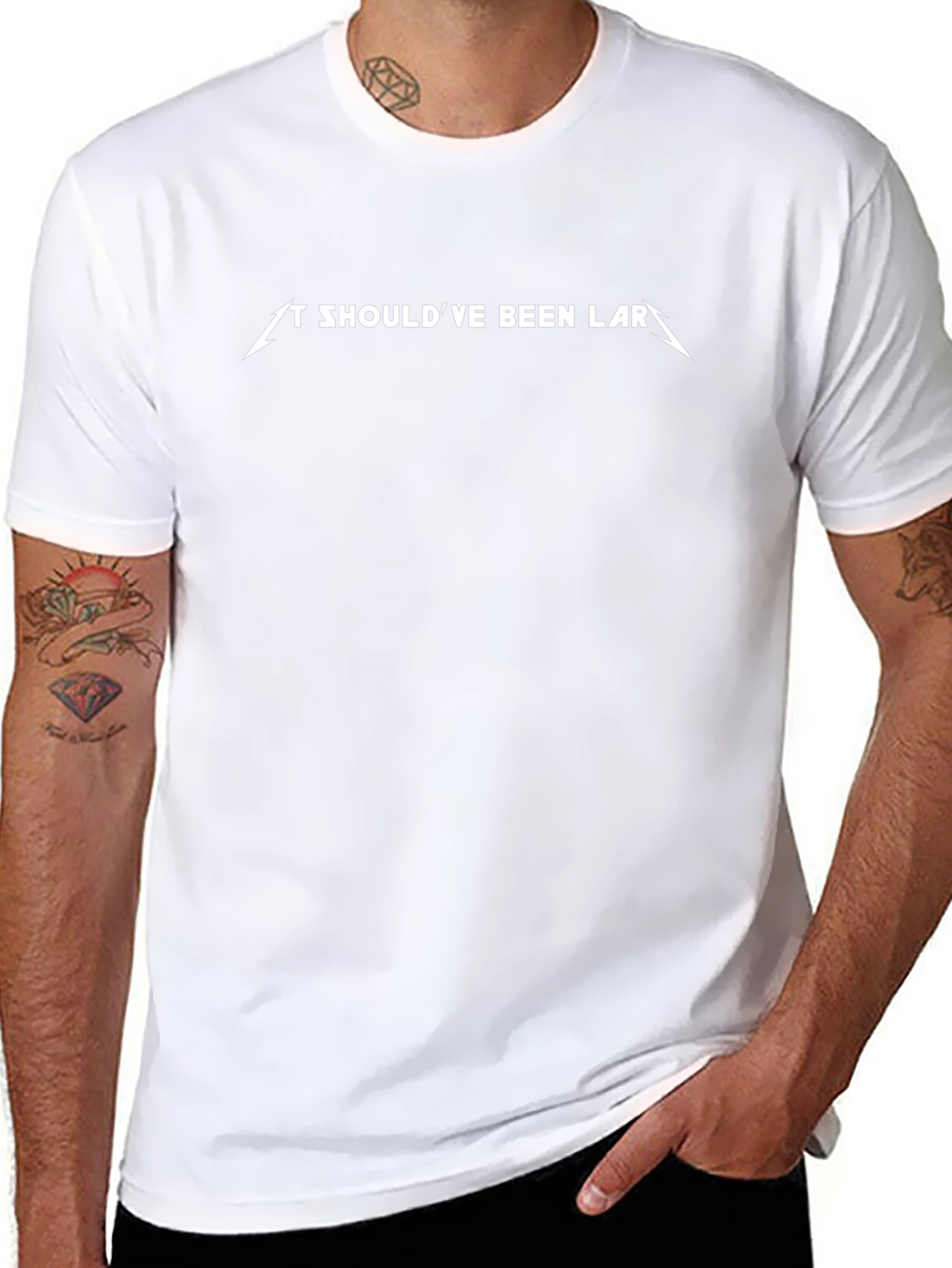 It Shouldve Been Lars Metallica Style Black T-Shirt