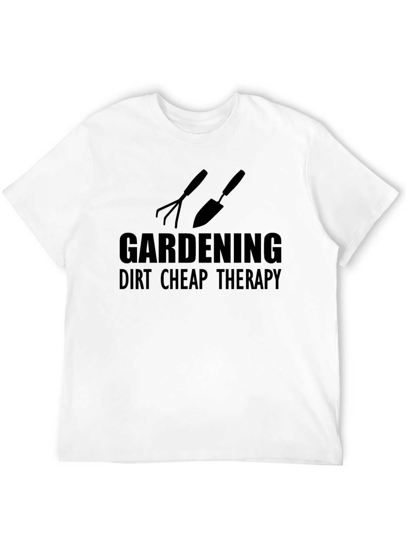 Gardening Therapy Graphic Tee - Relax and Dig In!