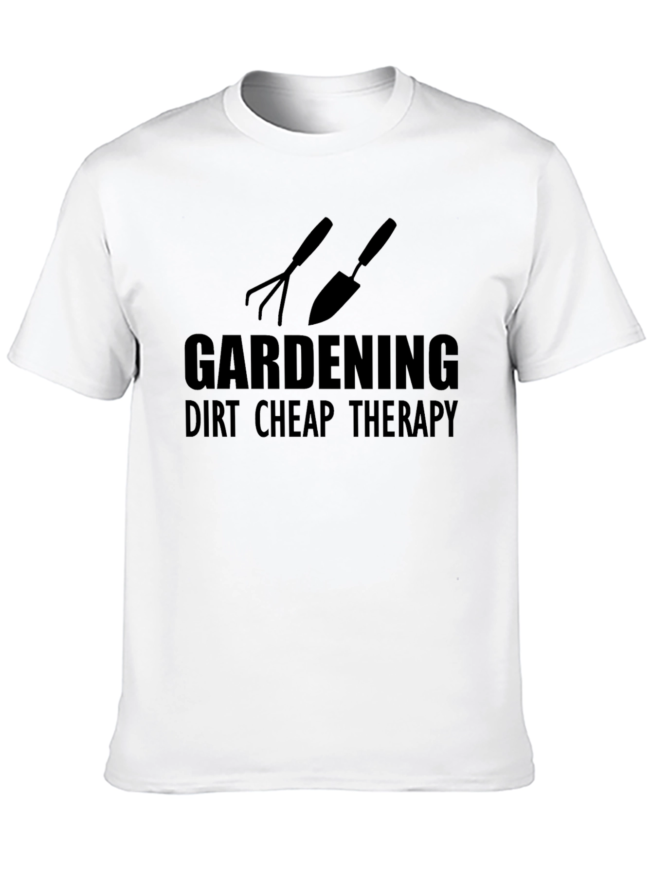Gardening Therapy Graphic Tee - Relax and Dig In!