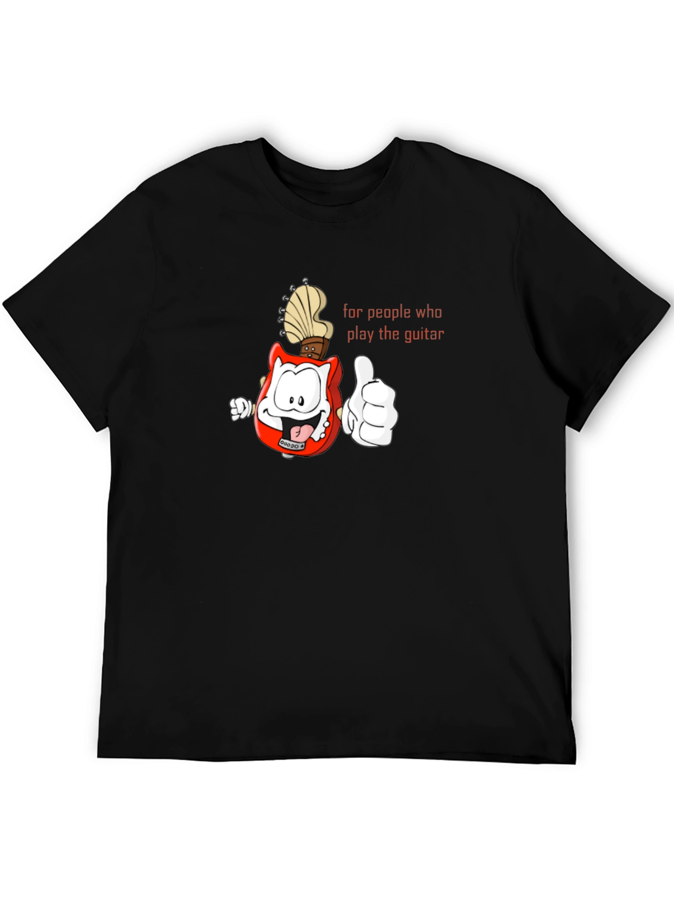 Guitar Player T-Shirt - Cartoon Guitar Character