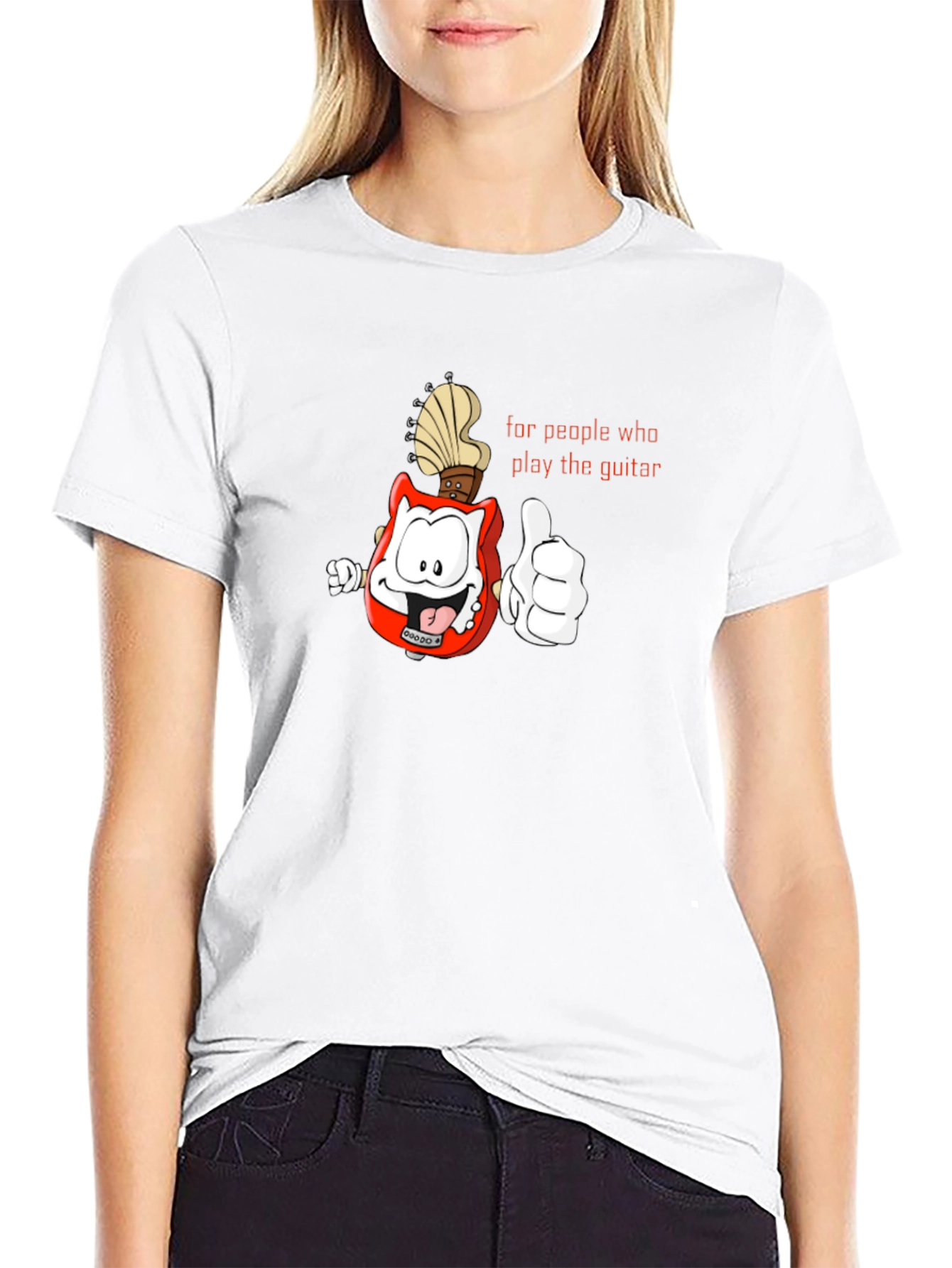 Guitar Player T-Shirt - Cartoon Guitar Character