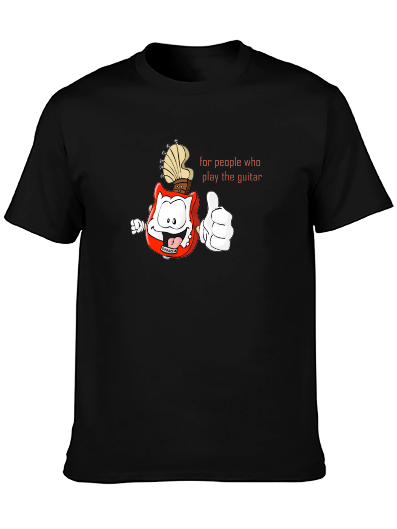 Guitar Player T-Shirt - Cartoon Guitar Character