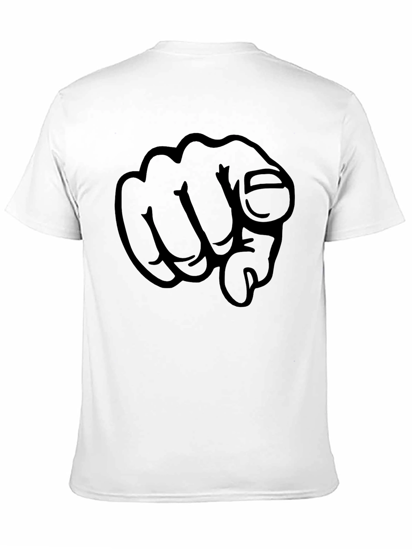 Pointing Finger Graphic Tee - Bold Design