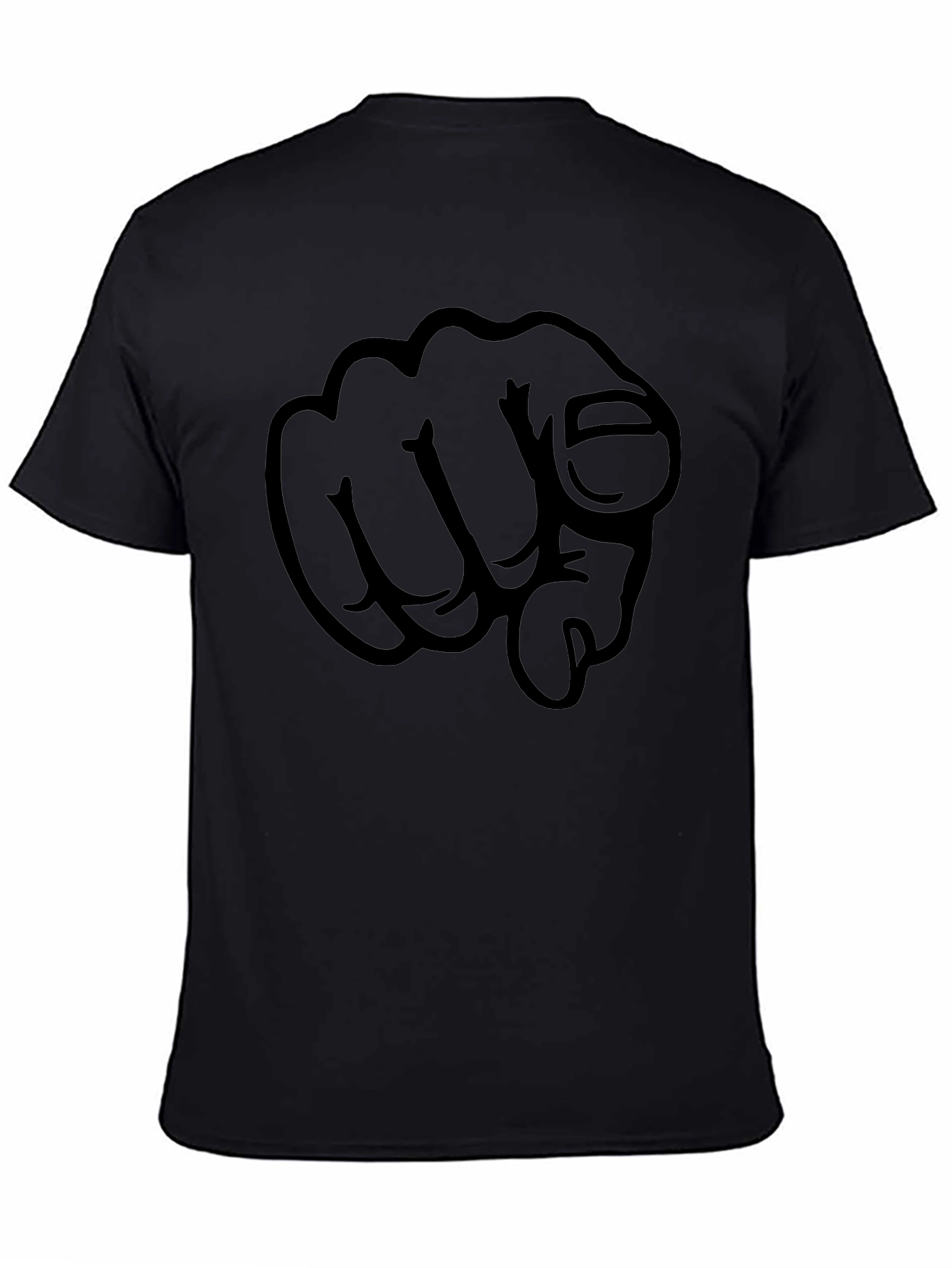 Pointing Finger Graphic Tee - Bold Design