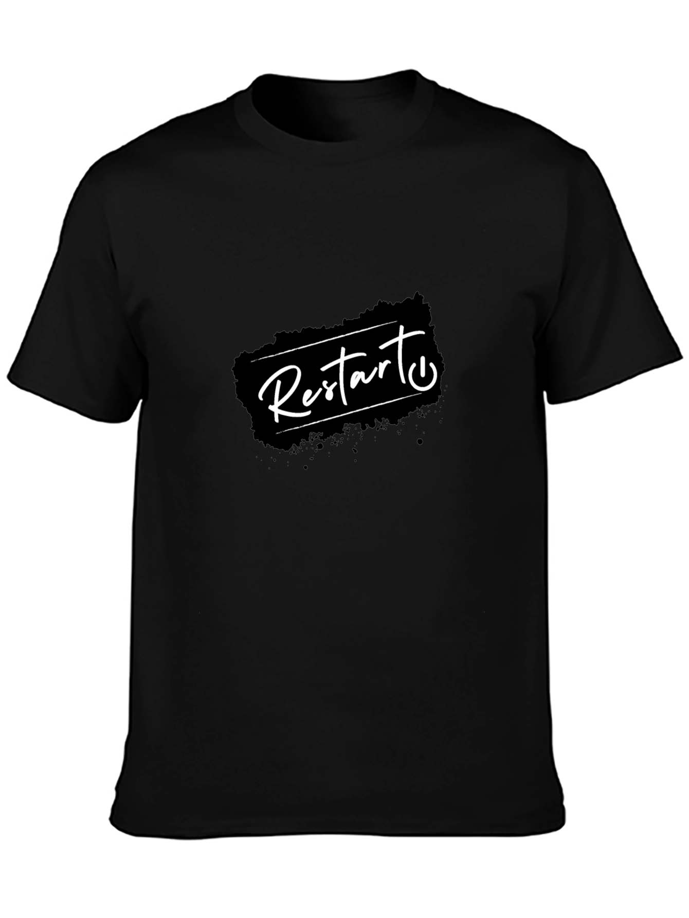 Restart Graphic T-Shirt - Black