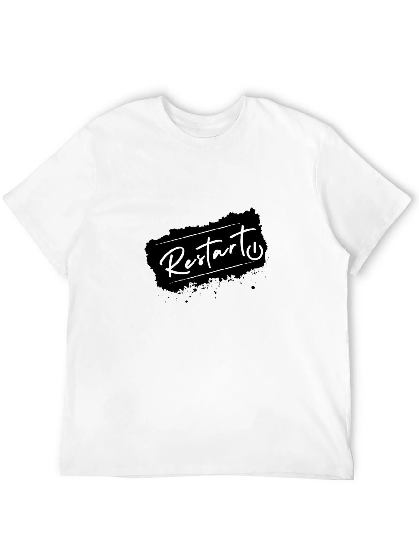 Restart Graphic T-Shirt - Black