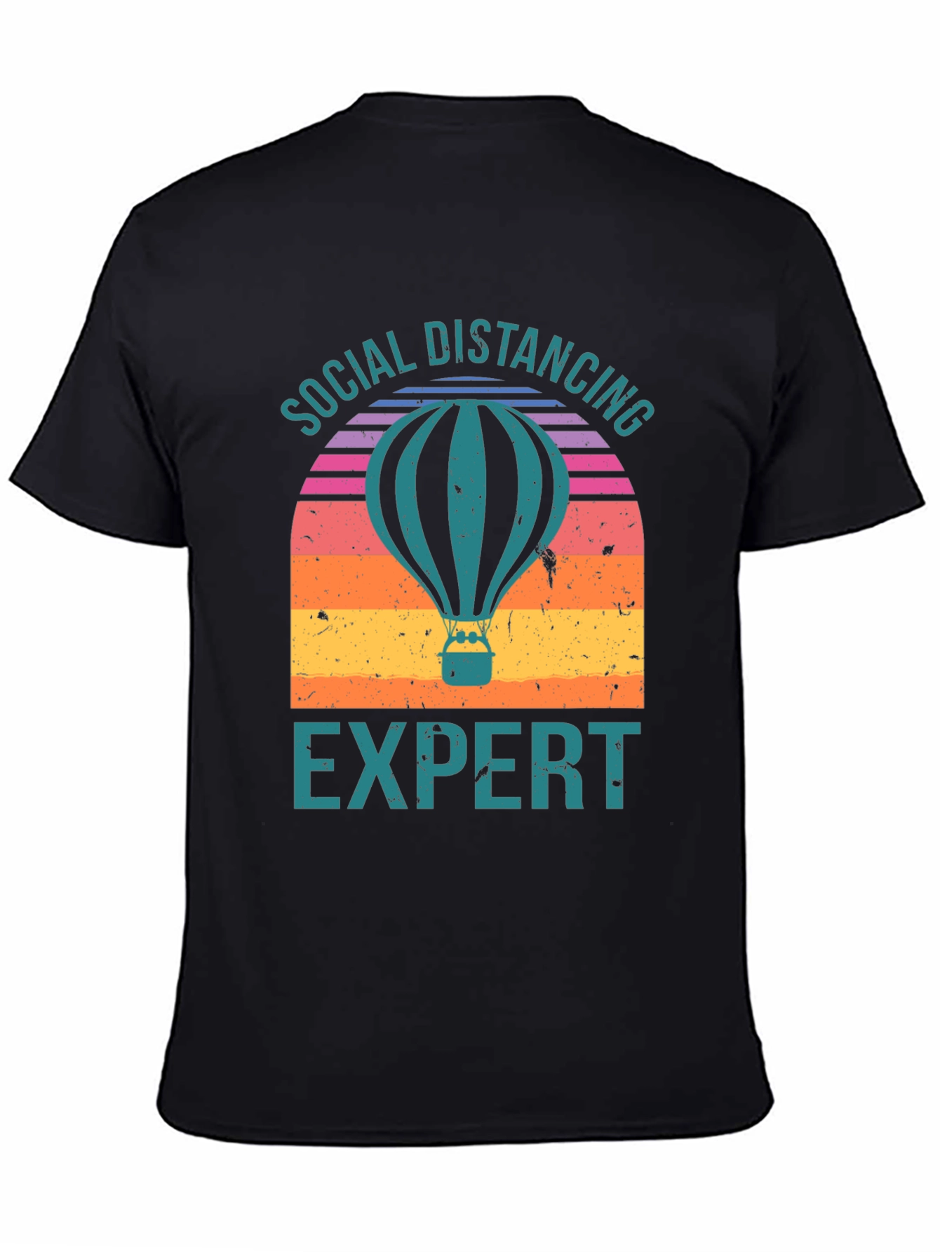 Social Distancing Expert Hot Air Balloon T-Shirt