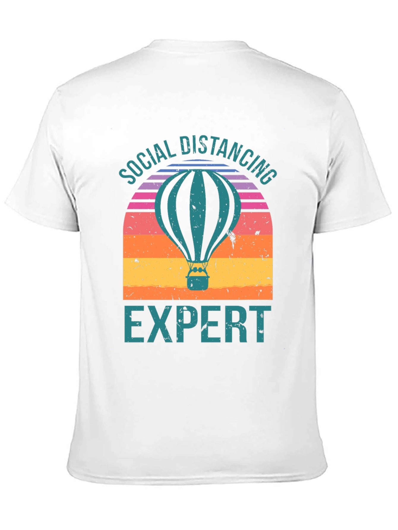 Social Distancing Expert Hot Air Balloon T-Shirt