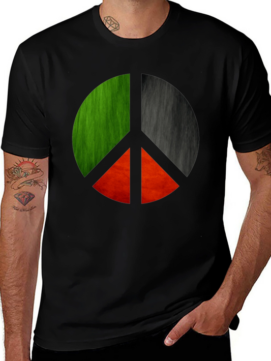 Peace Symbol Graphic Tee - Unique Design
