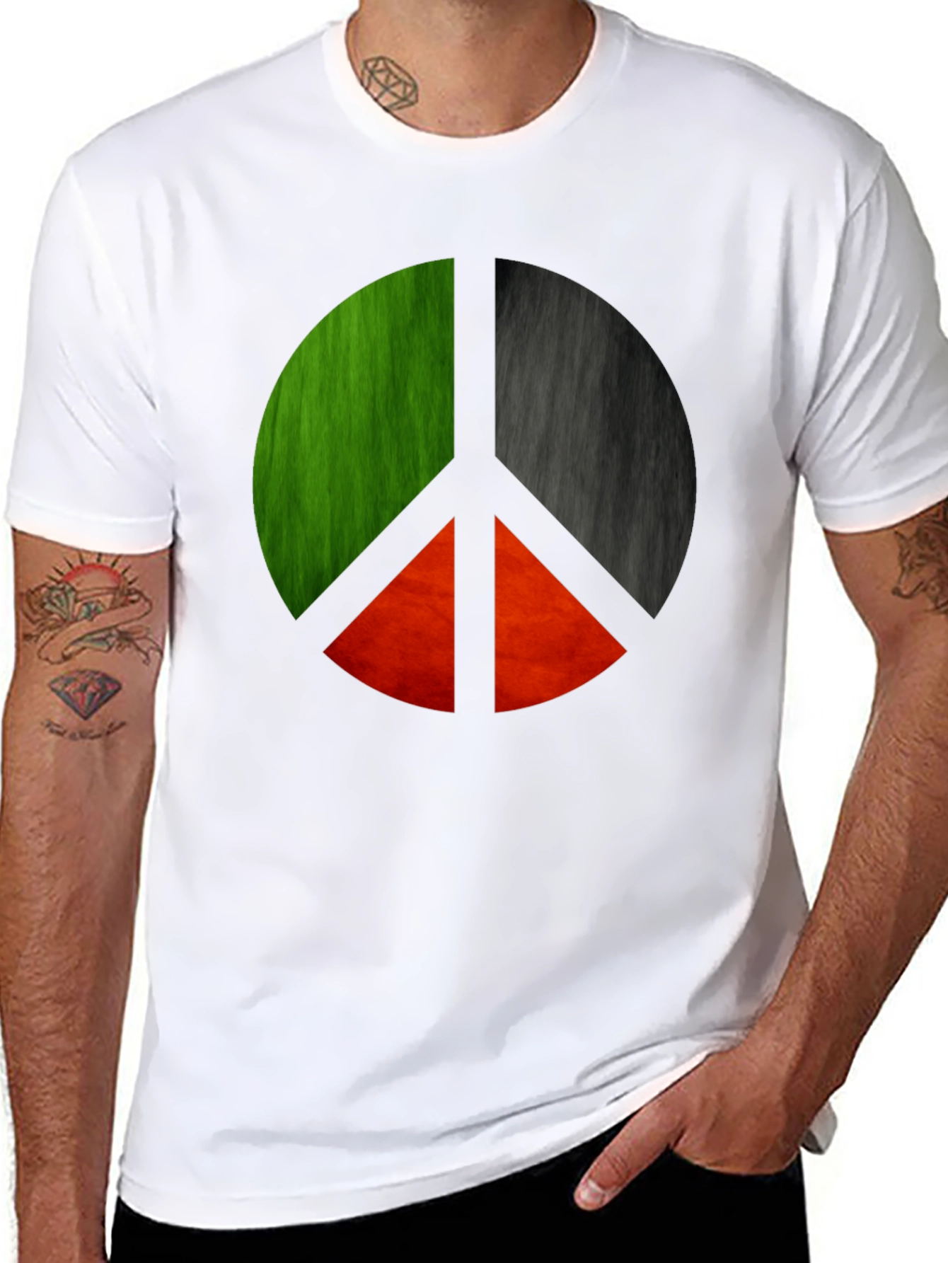 Peace Symbol Graphic Tee - Unique Design