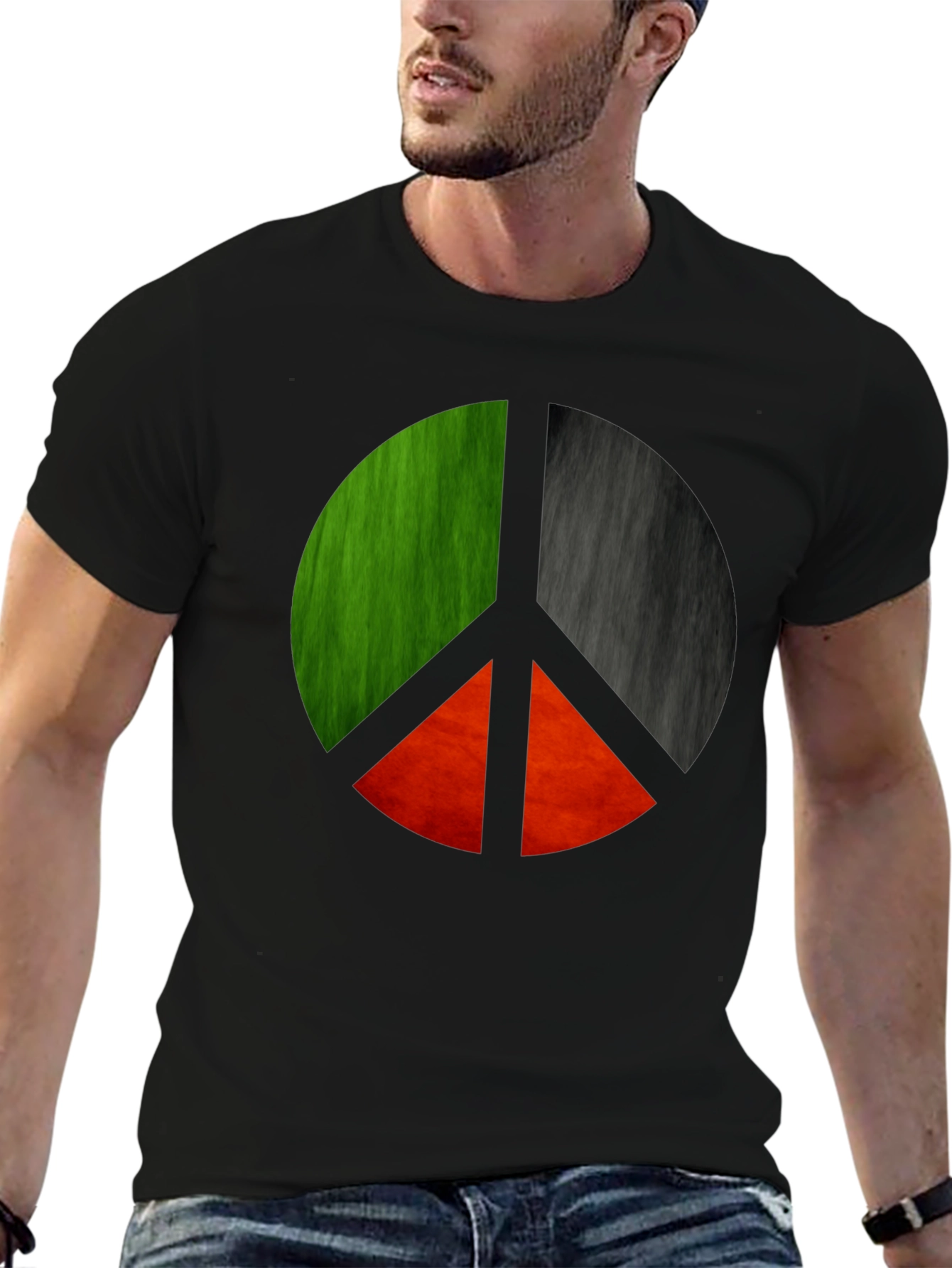 Peace Symbol Graphic Tee - Unique Design