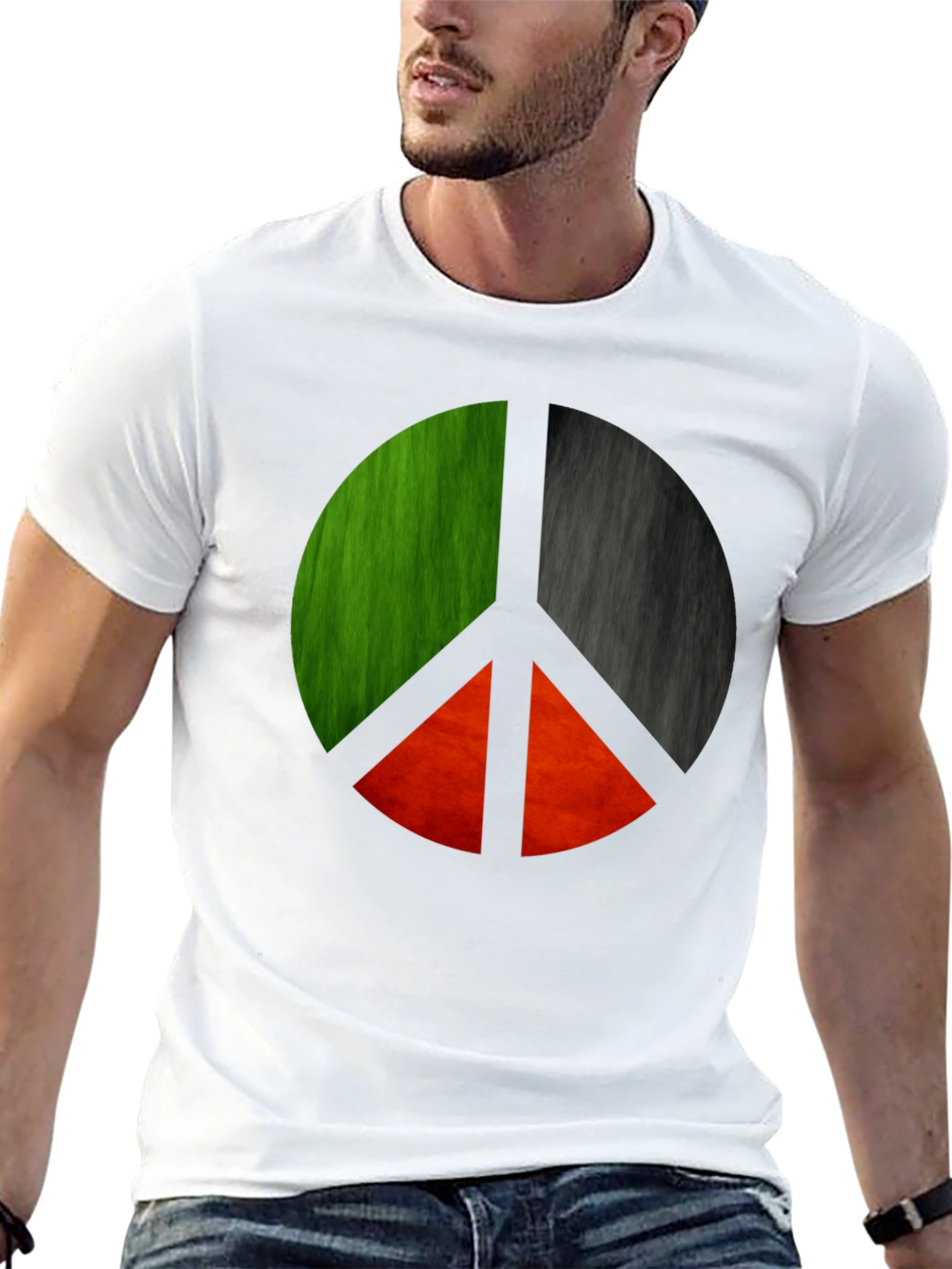 Peace Symbol Graphic Tee - Unique Design