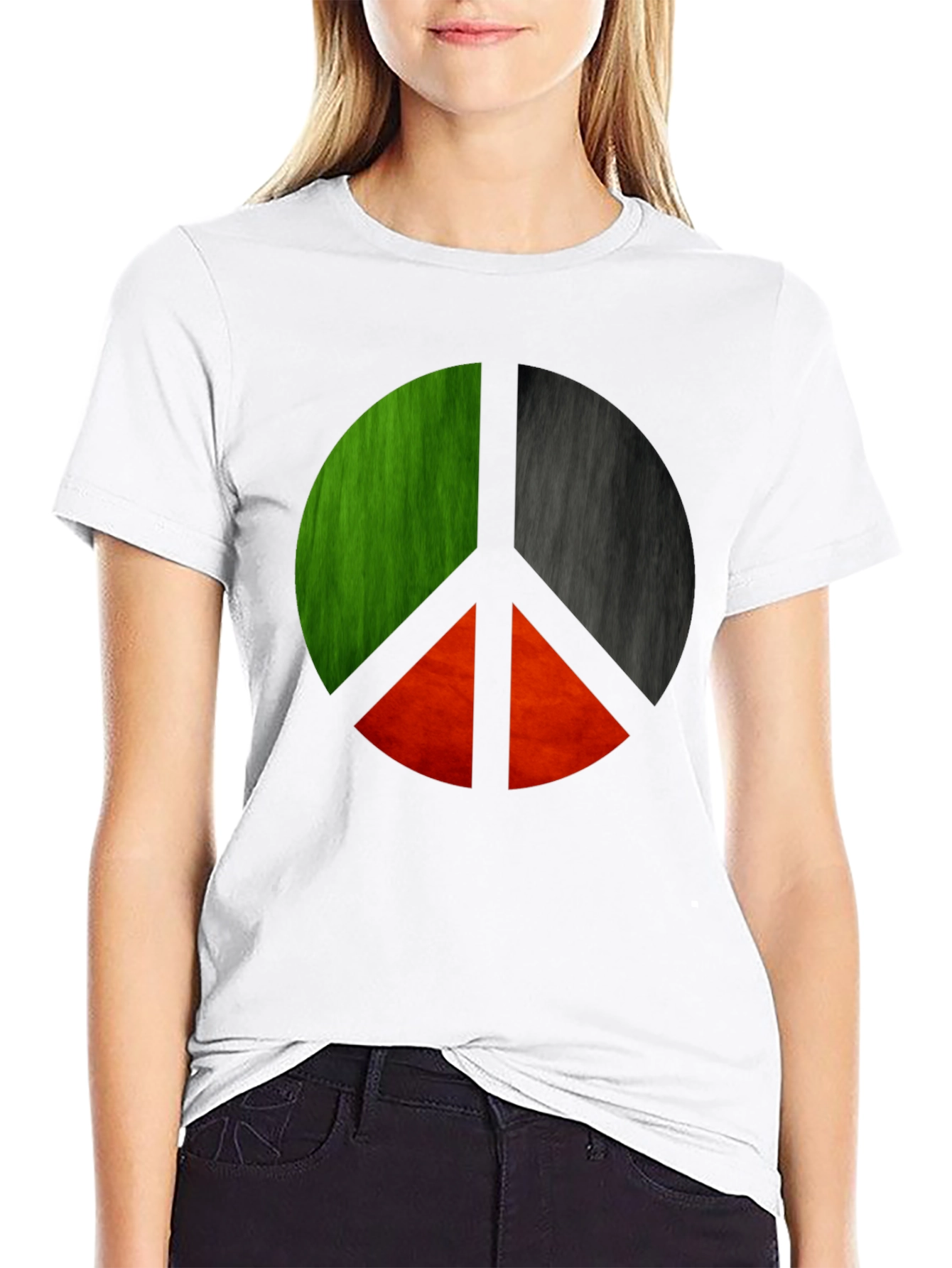 Peace Symbol Graphic Tee - Unique Design