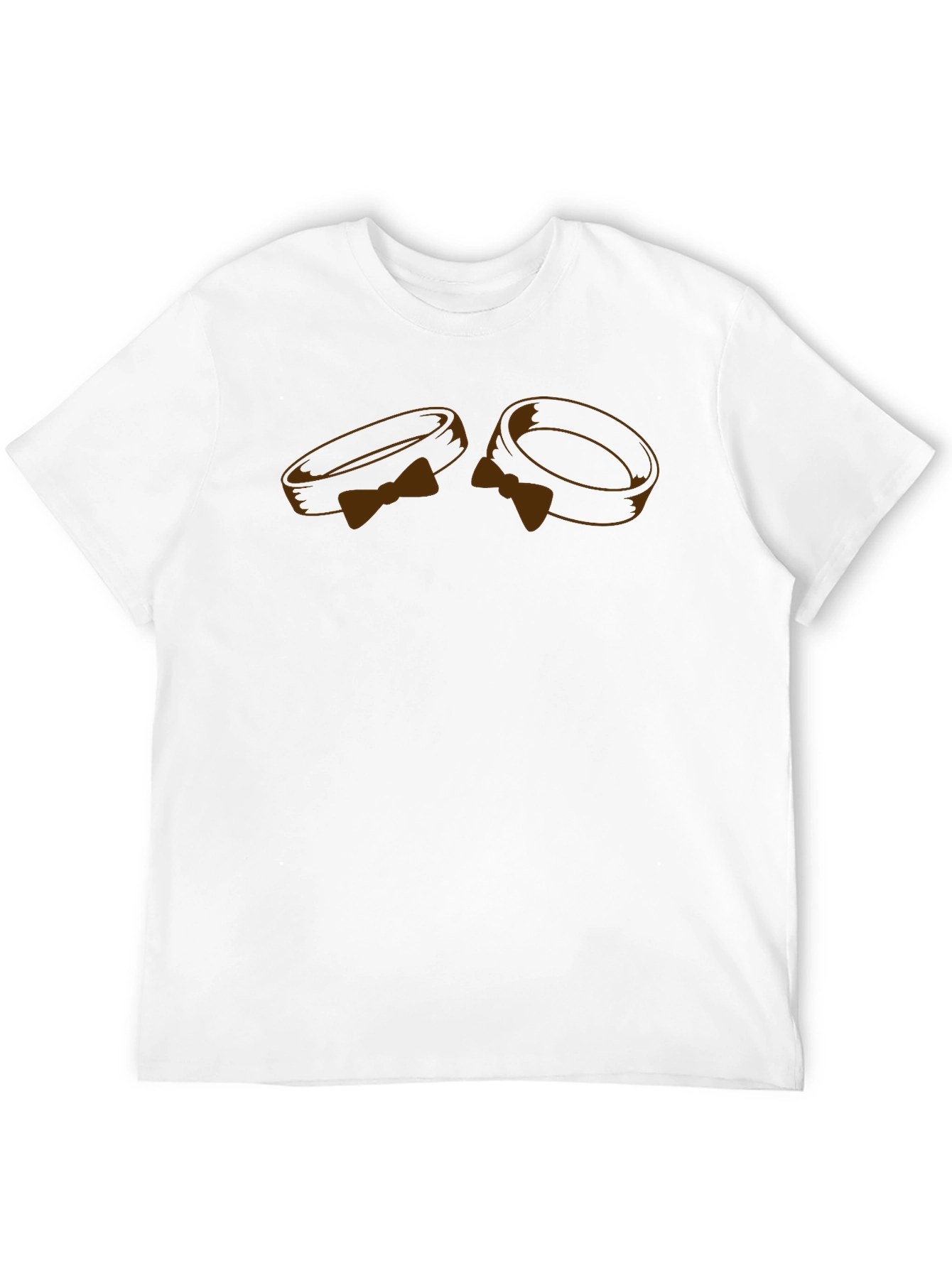 Stylish Bow Tie Rings Graphic Tee