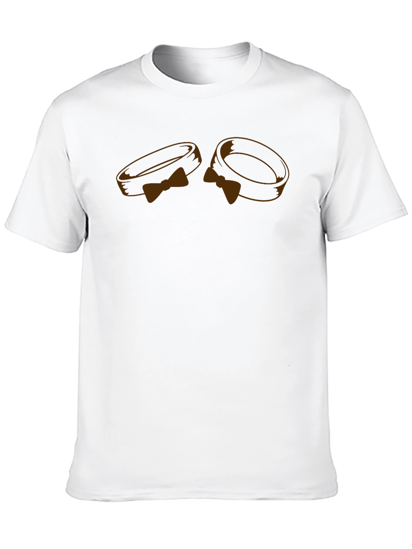 Stylish Bow Tie Rings Graphic Tee