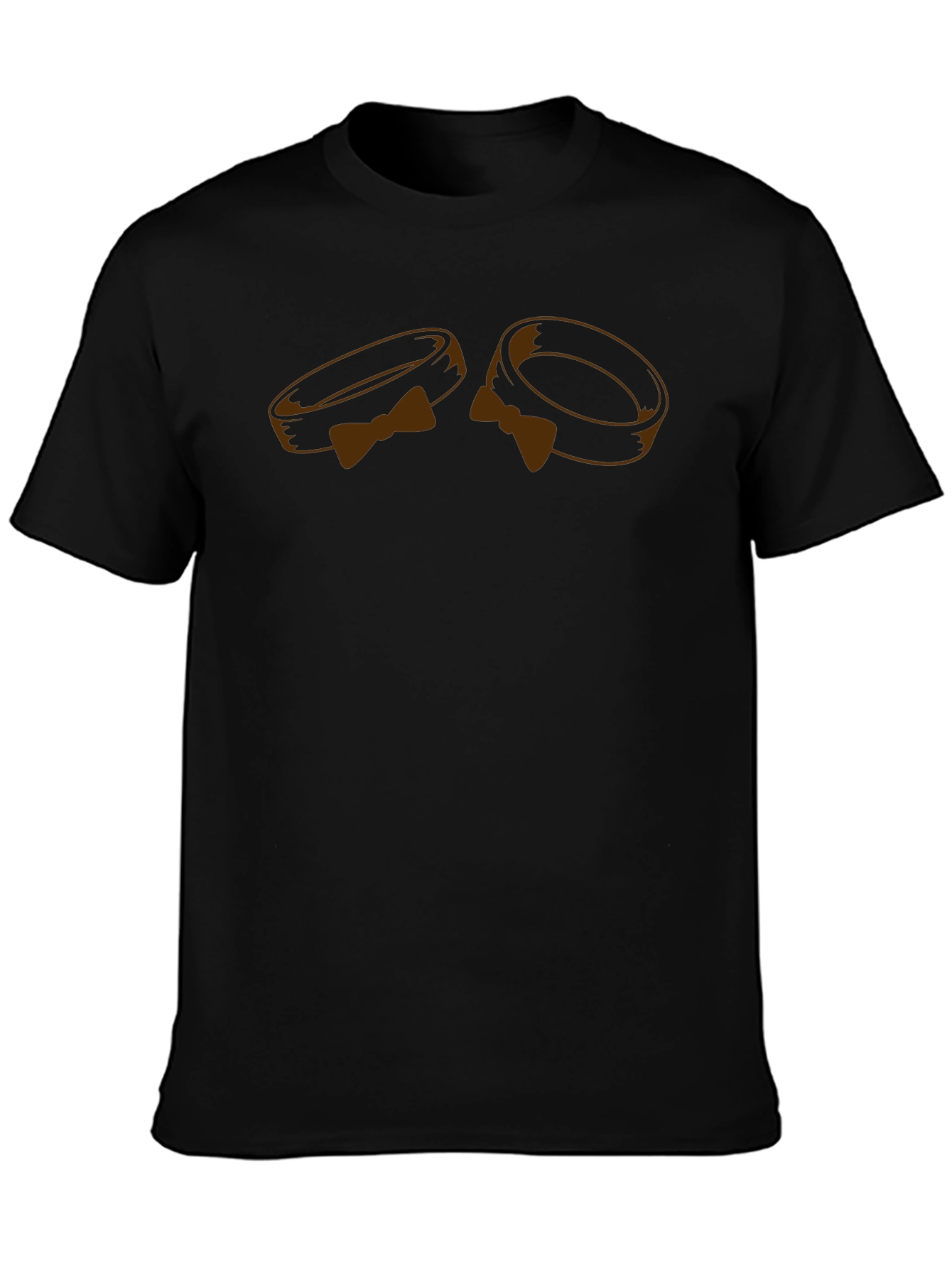 Stylish Bow Tie Rings Graphic Tee
