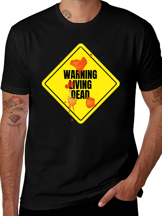 Warning Living Dead Zombie T-Shirt