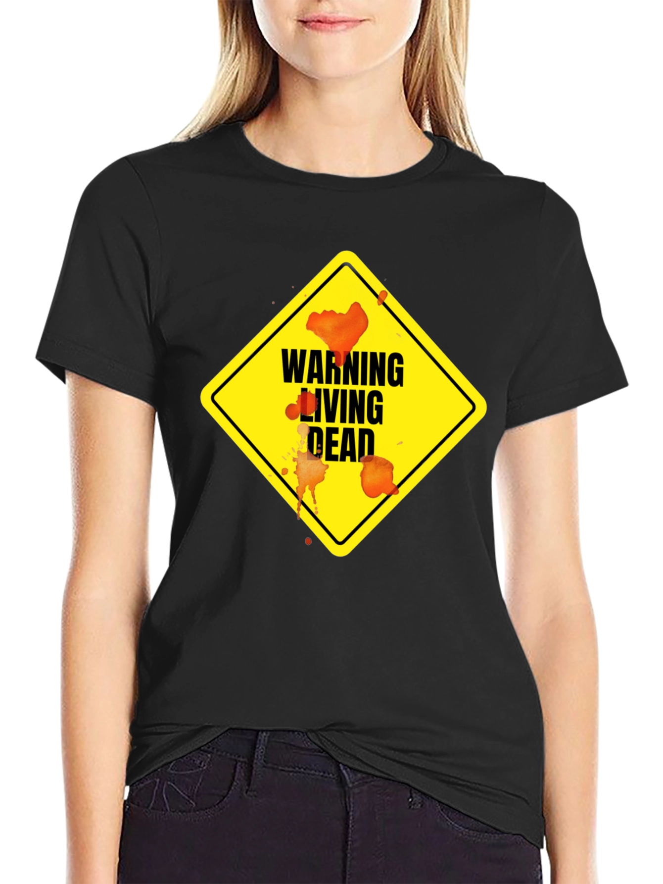 Warning Living Dead Zombie T-Shirt