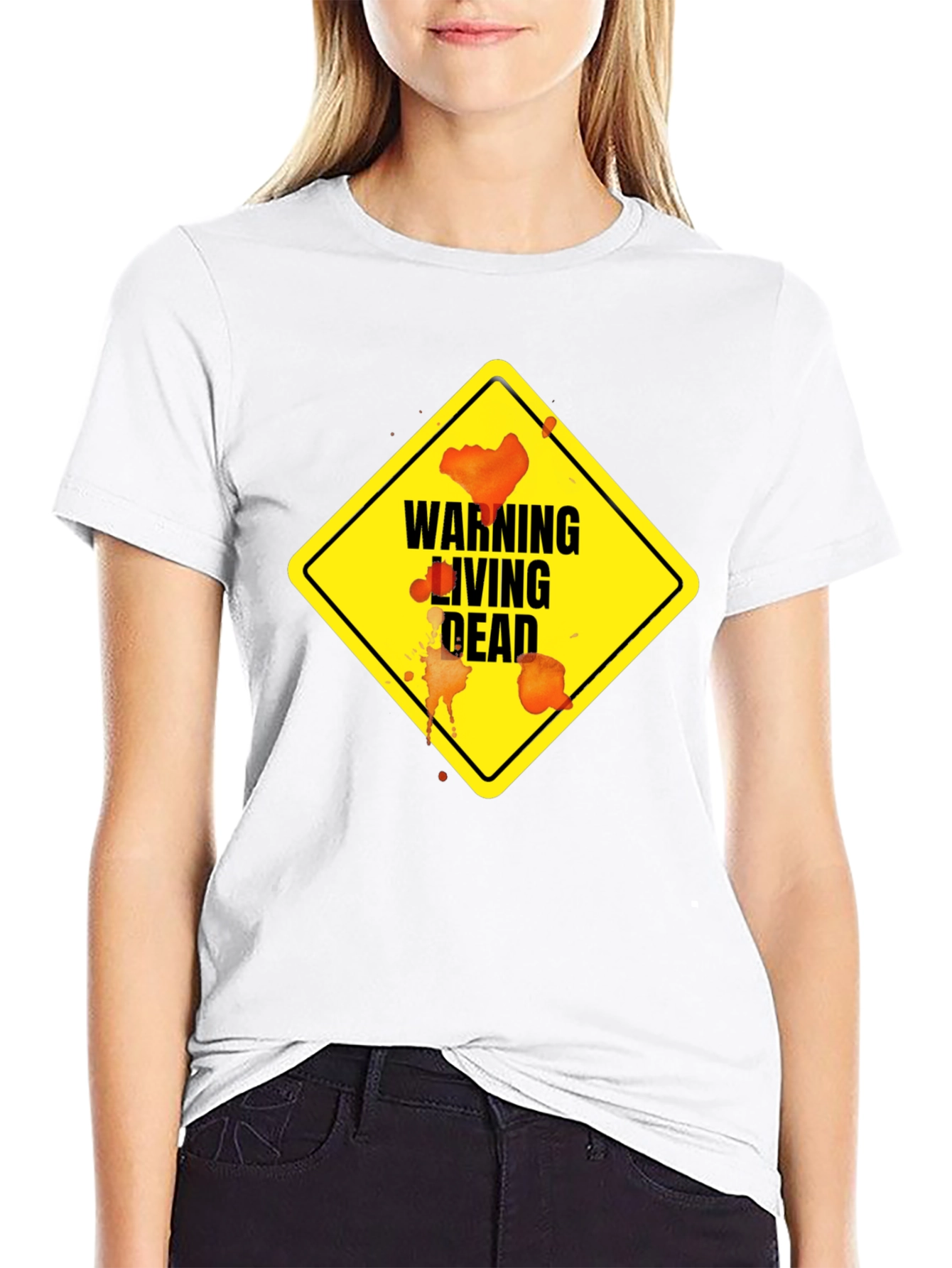 Warning Living Dead Zombie T-Shirt