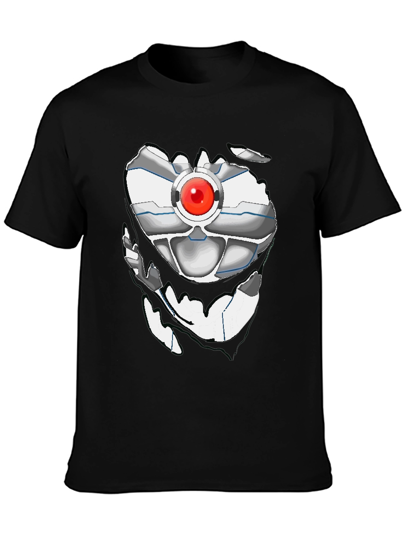 Robot Torso Graphic Black T-Shirt
